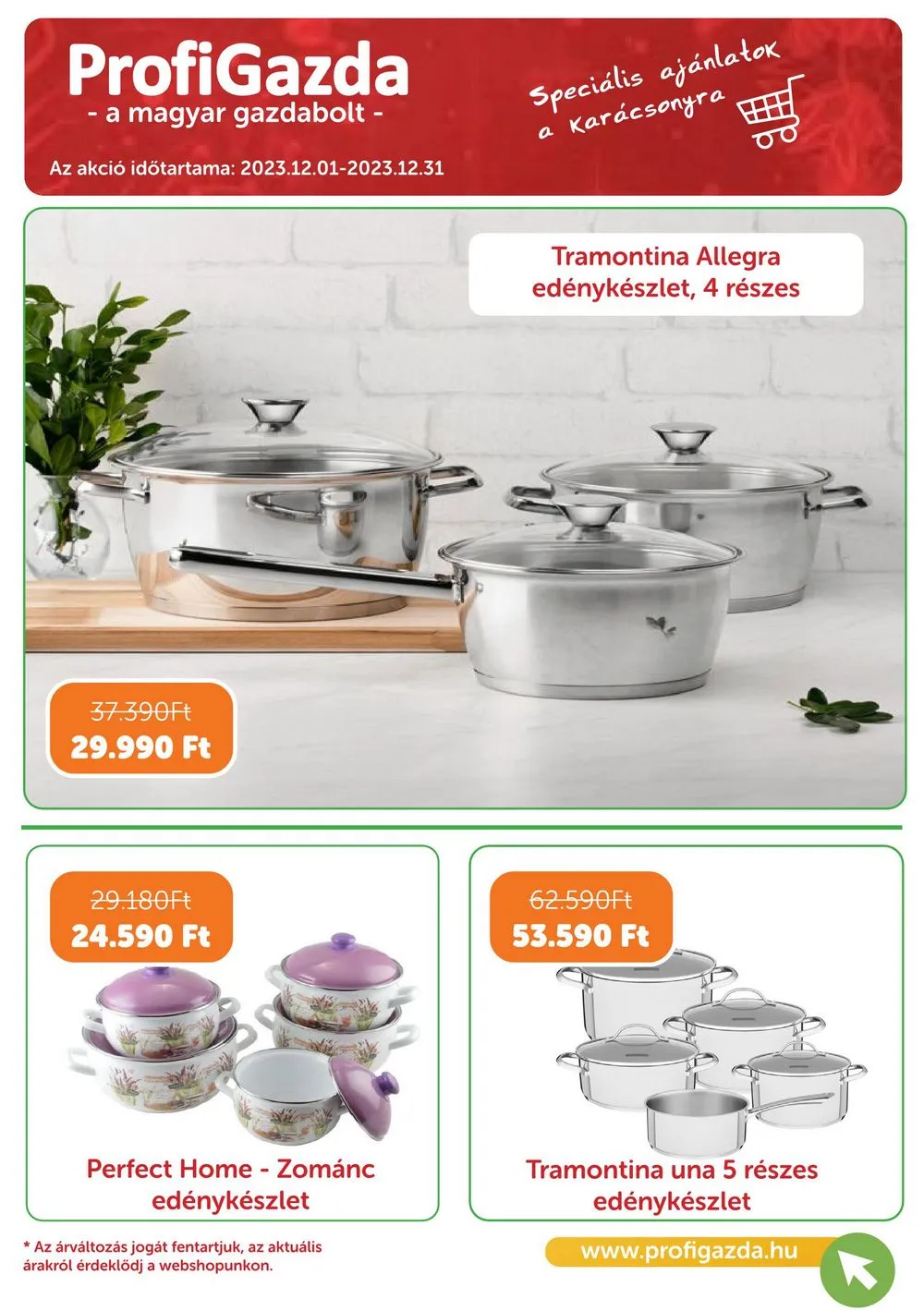 Profigazda akciós újság 12.01–12.31
