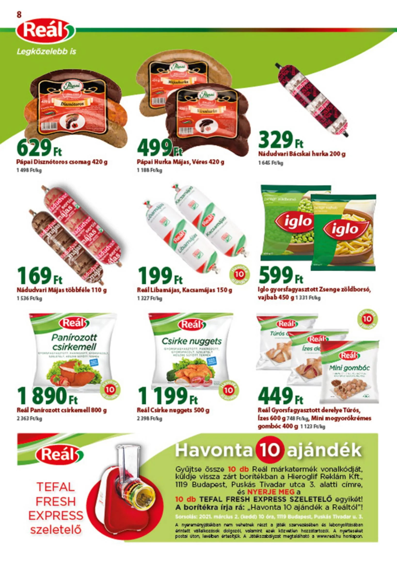 Reál akciós újság 02.03–02.14 – 8. oldal
