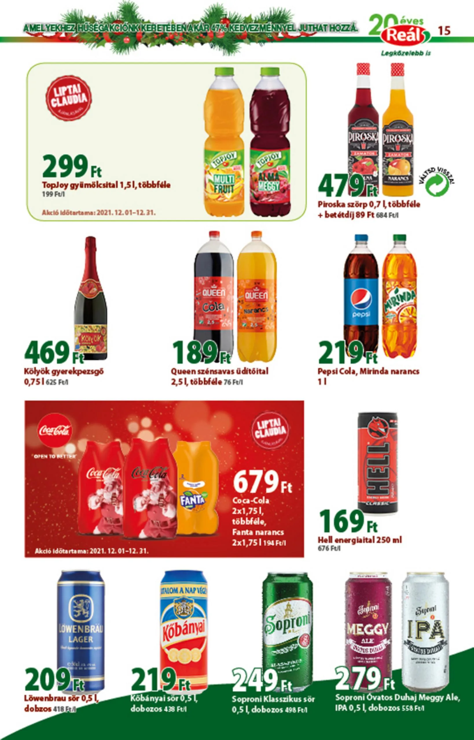 Reál akciós újság 12.01–12.12 – 15. oldal