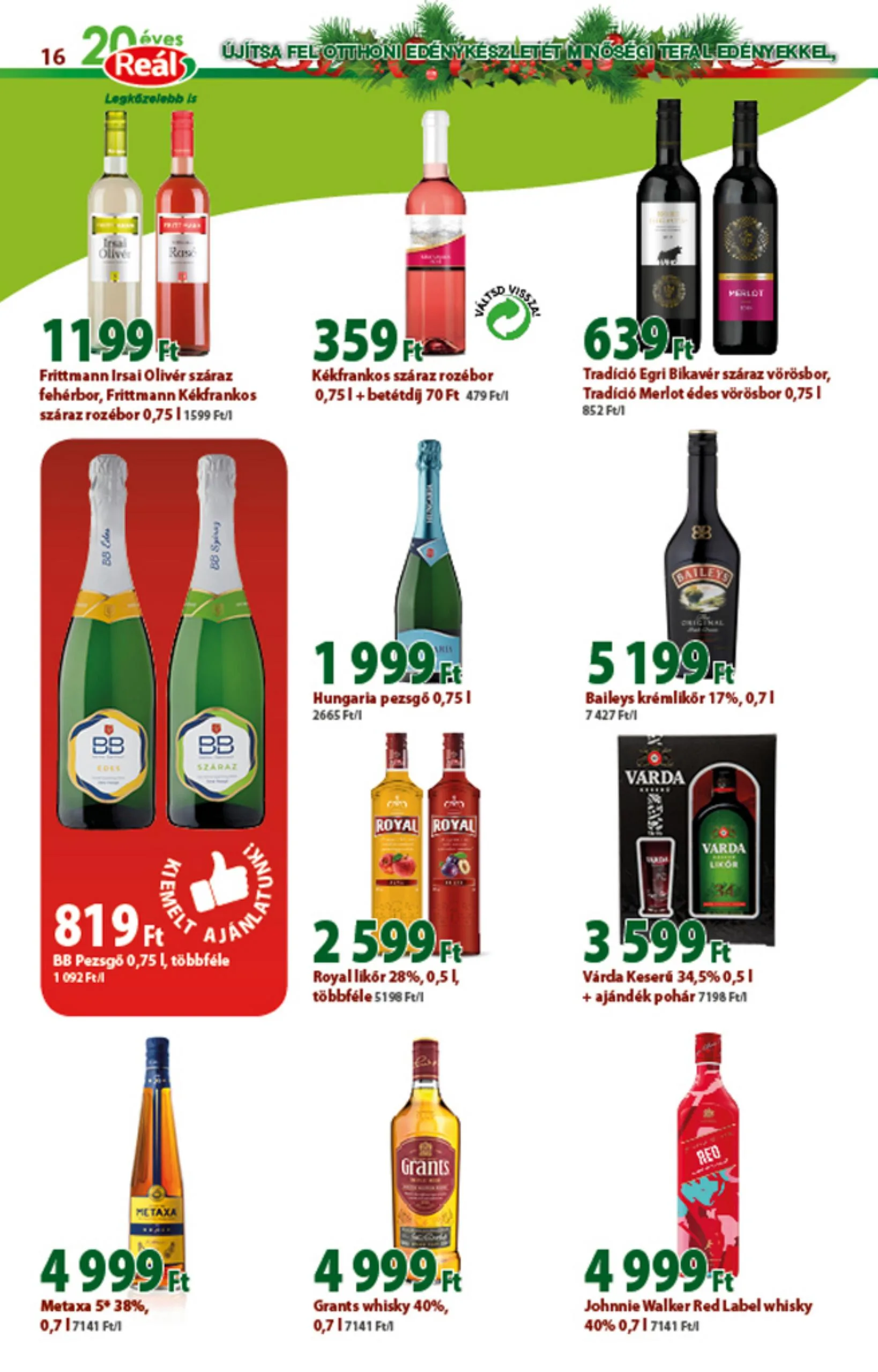 Reál akciós újság 12.01–12.12 – 16. oldal