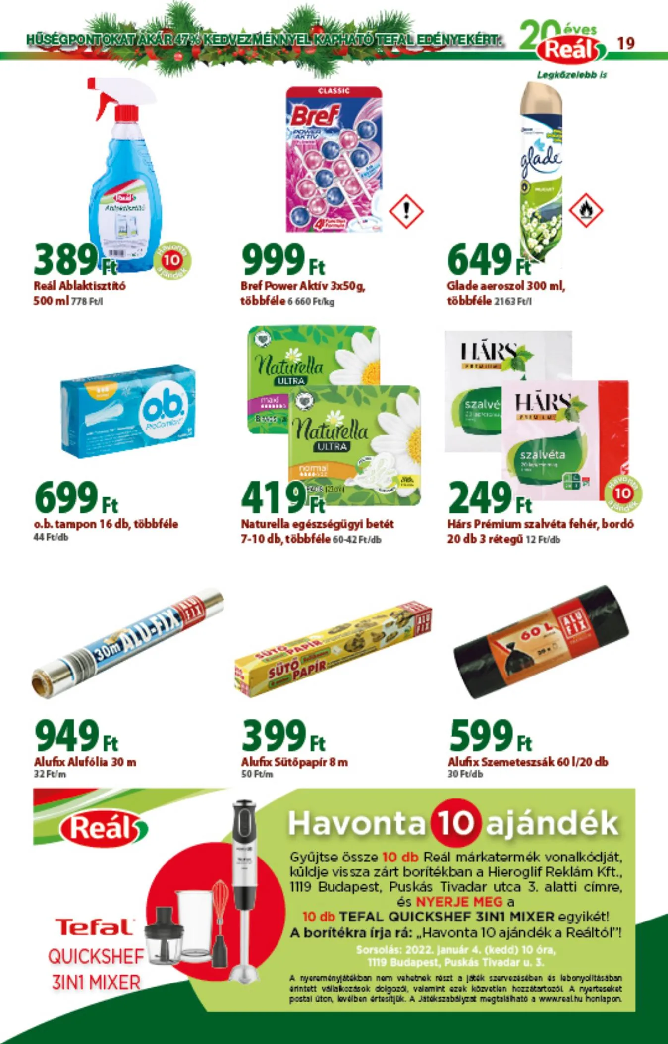 Reál akciós újság 12.01–12.12 – 19. oldal