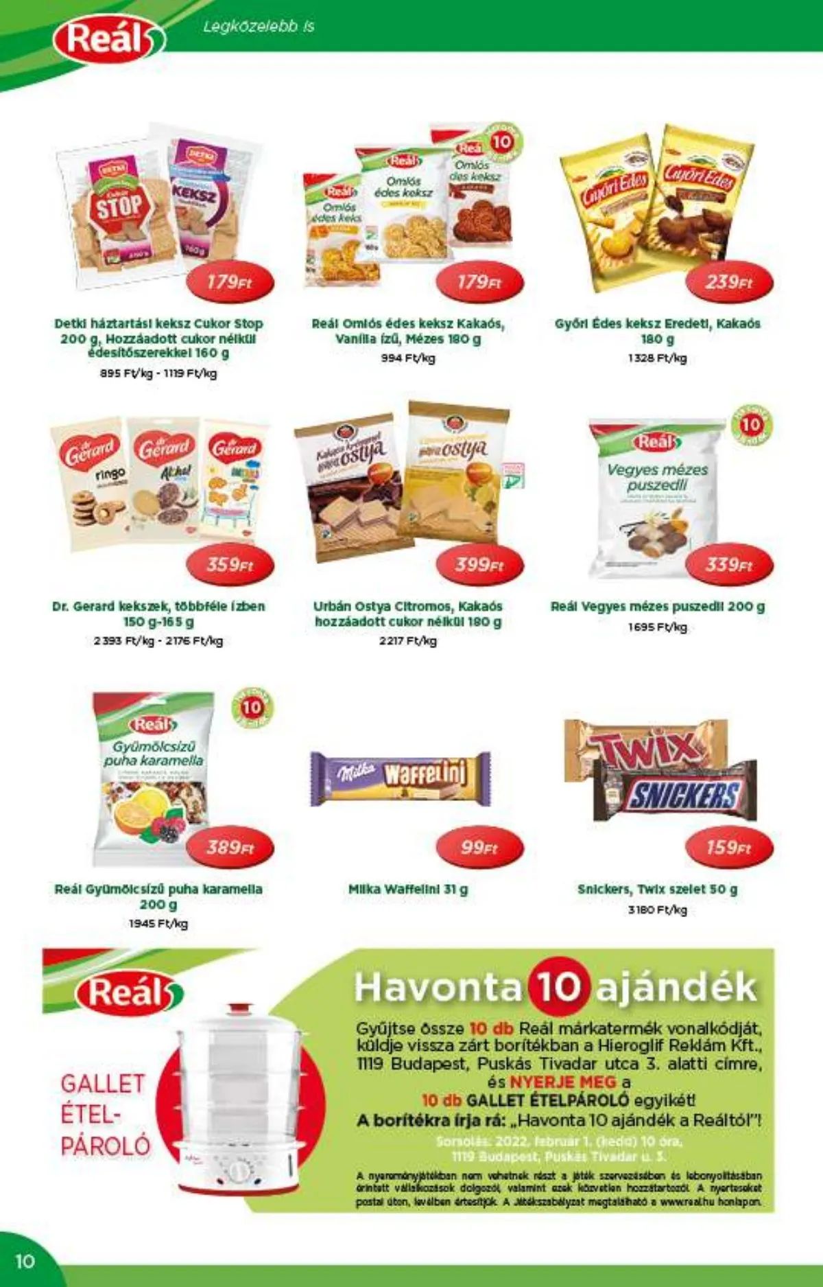 Reál akciós újság 01.12–01.12 – 10. oldal