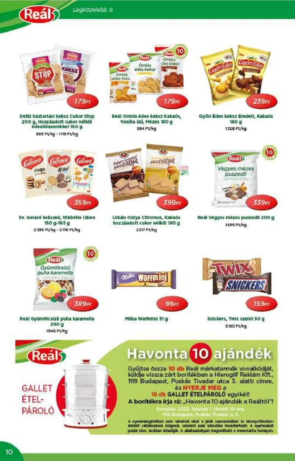 Reál akciós újság 01.12–01.23 – 10. oldal