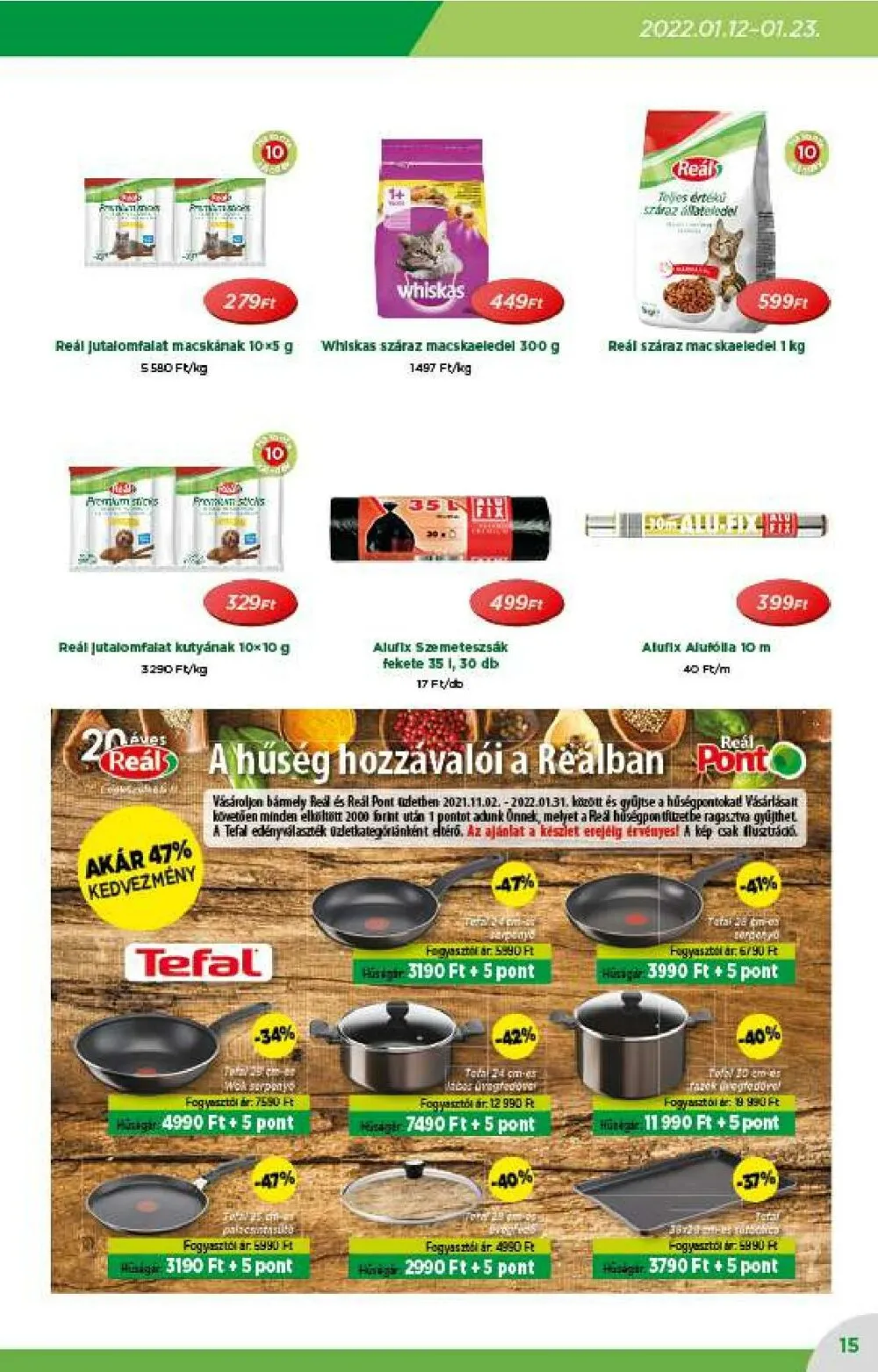 Reál akciós újság 01.12–01.23 – 15. oldal