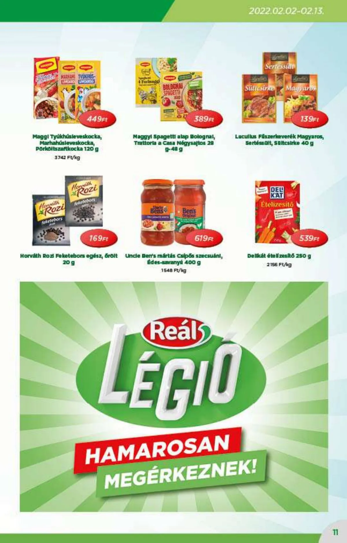 Reál akciós újság 02.02–02.13 – 11. oldal