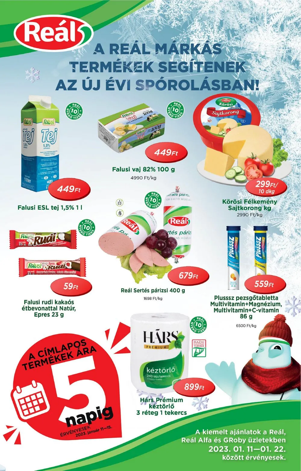 Reál akciós újság 01.11–01.22