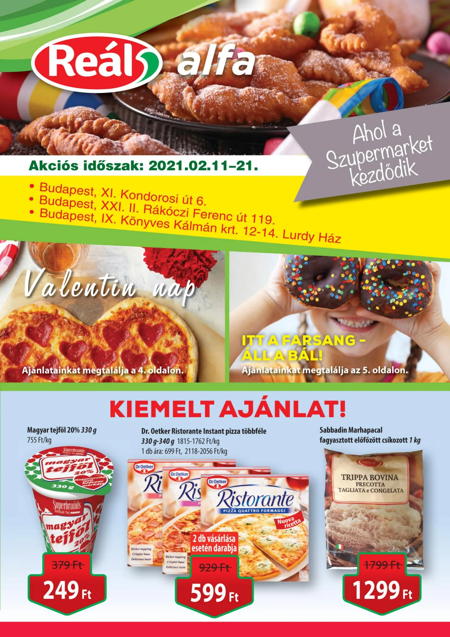 Reál akciós újság Alfa 02.11–02.21