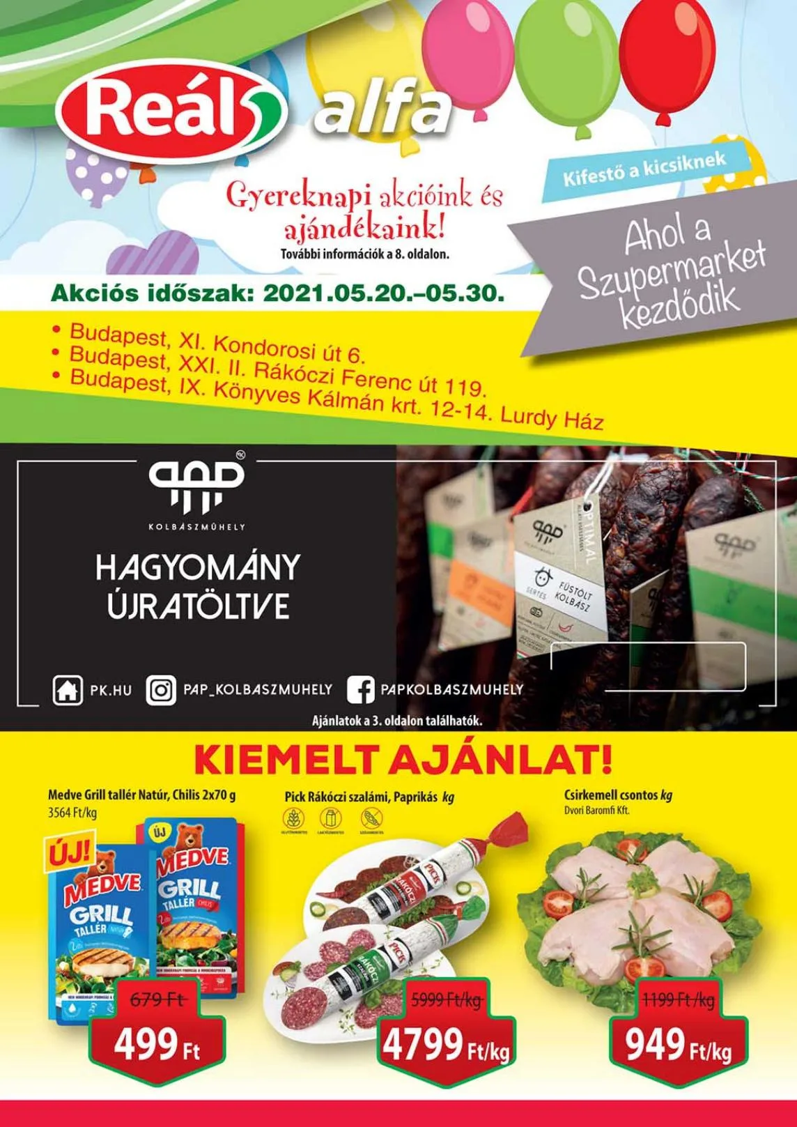 Reál akciós újság Alfa 05.20–05.30