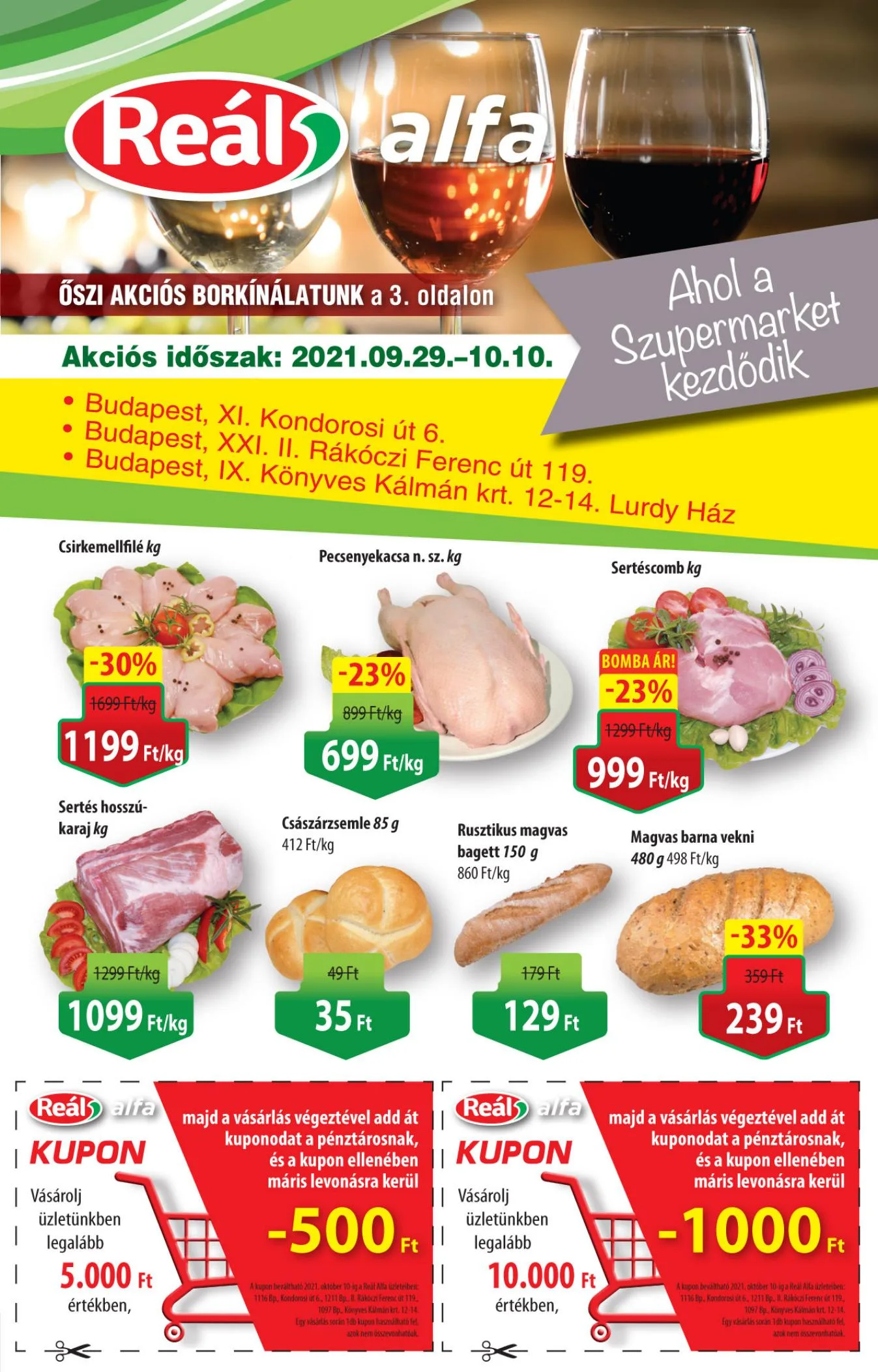 Reál akciós újság Alfa 09.29–10.10