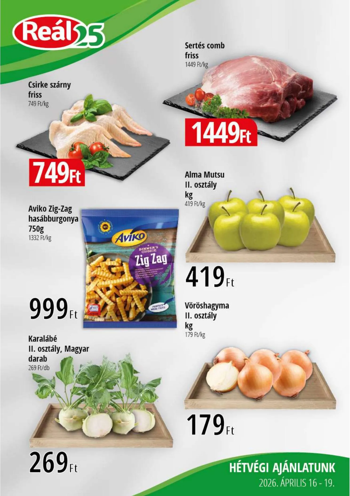 Reál akciós újság Bevasarlo hetvege 04.16–04.19