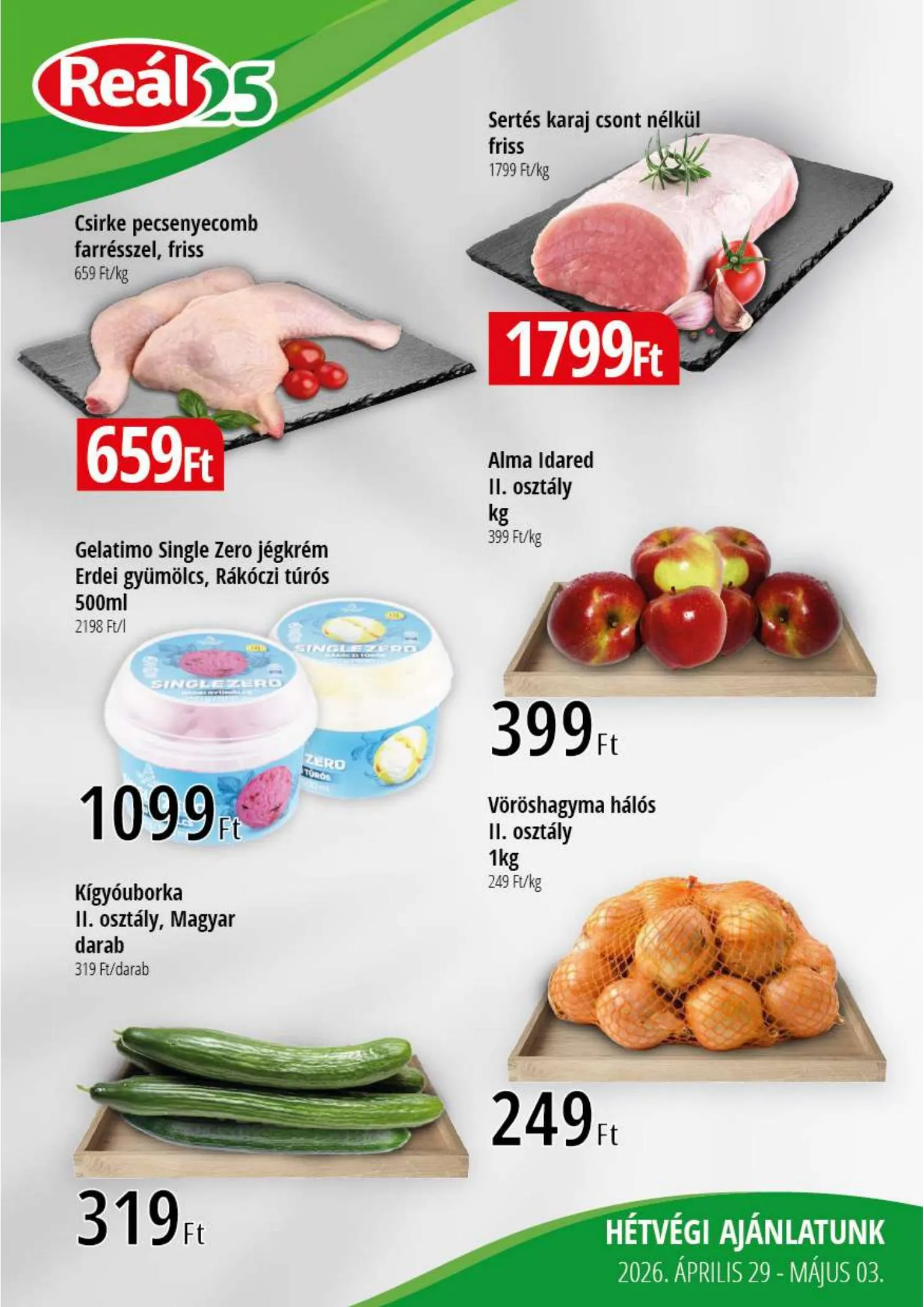 Reál akciós újság Bevasarlo hetvege 04.29–05.03