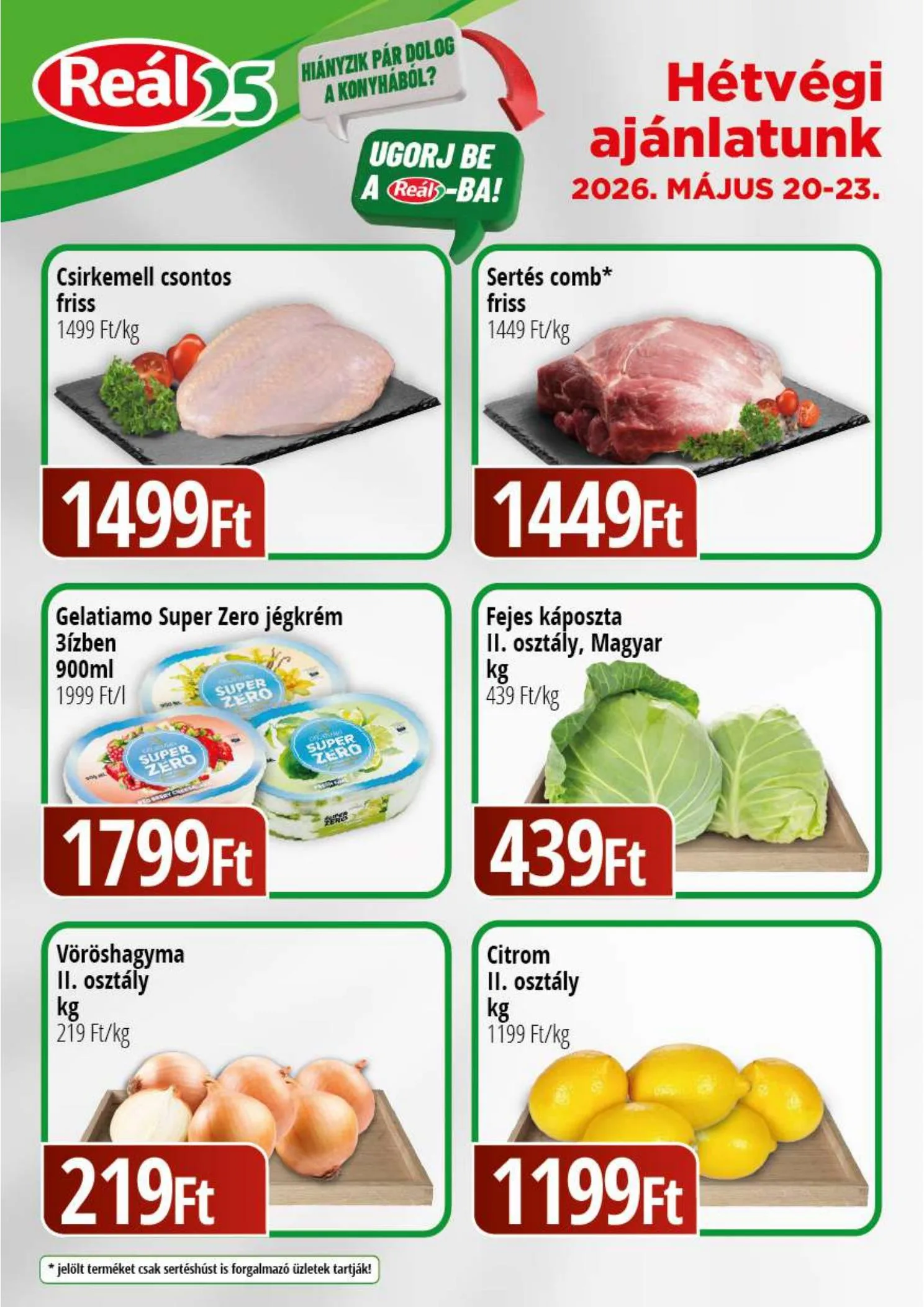 Reál akciós újság Bevasarlo hetvege 05.20–05.23