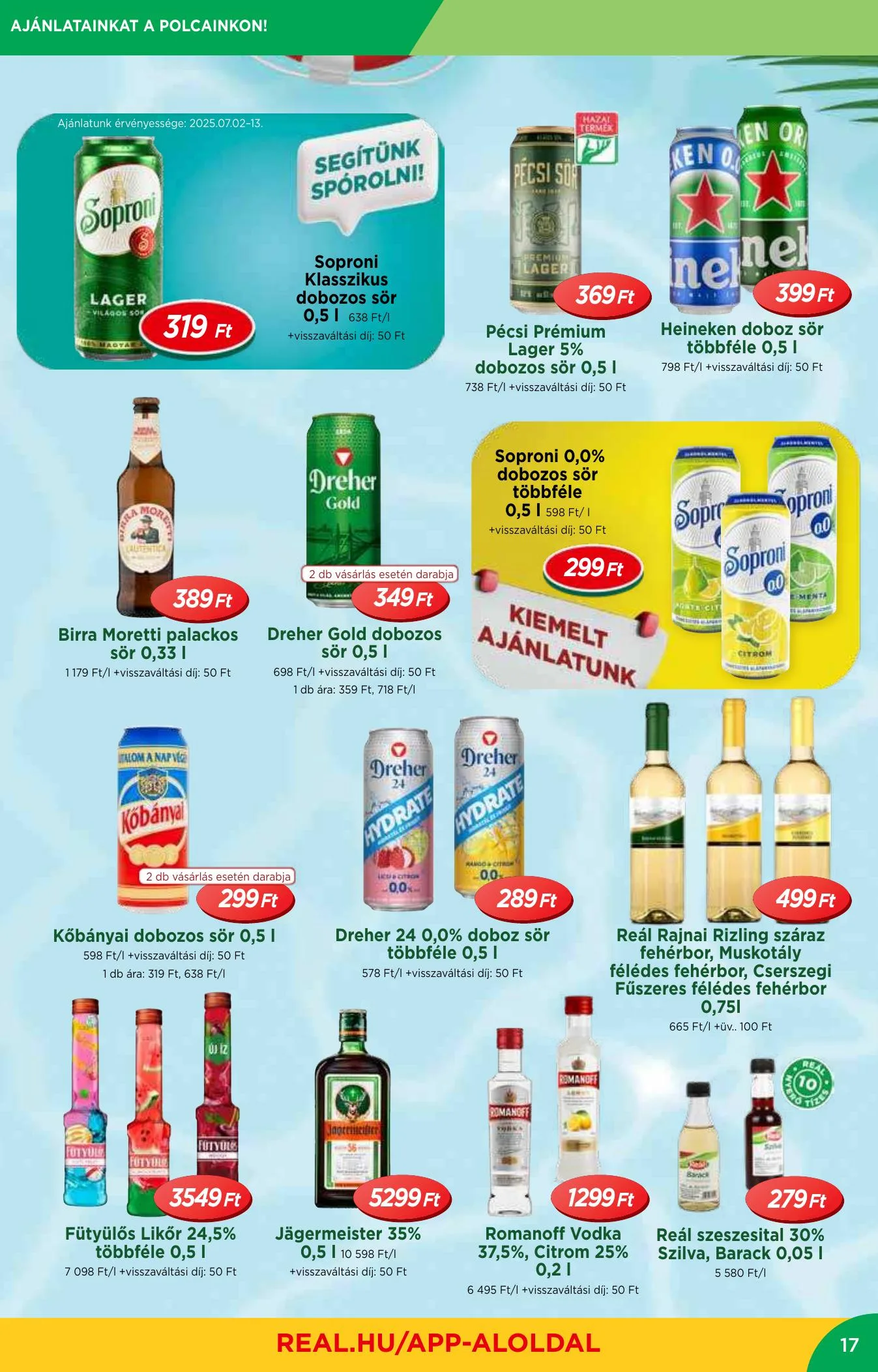 Reál akciós újság Orszagos 07.02–07.13 – 17. oldal