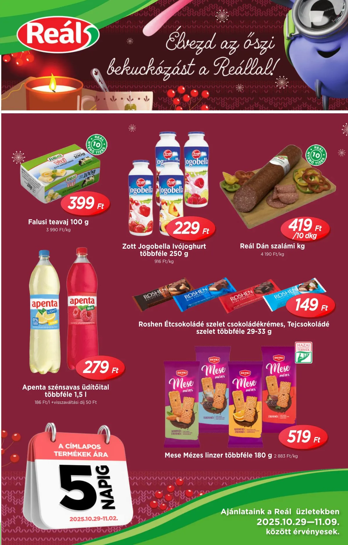 Reál akciós újság Orszagos 10.29–11.09
