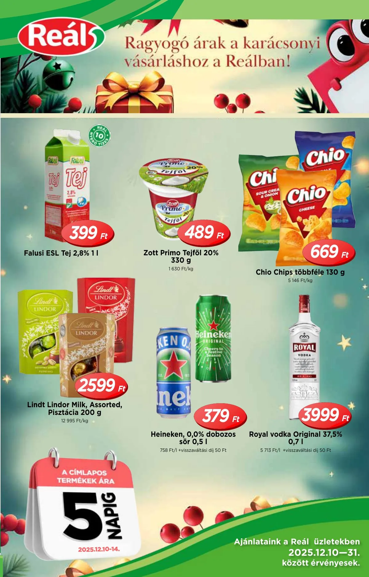 Reál akciós újság Orszagos 12.10–12.31