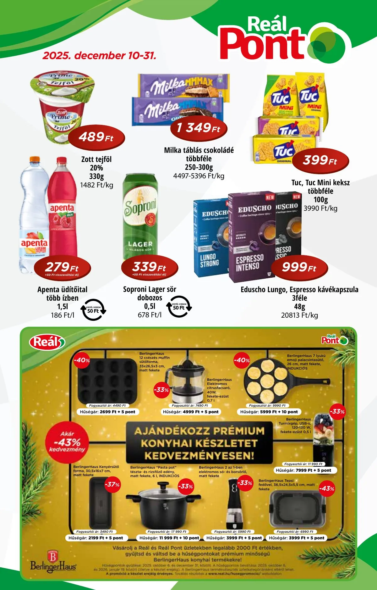 Reál akciós újság Pont 12.10–12.31