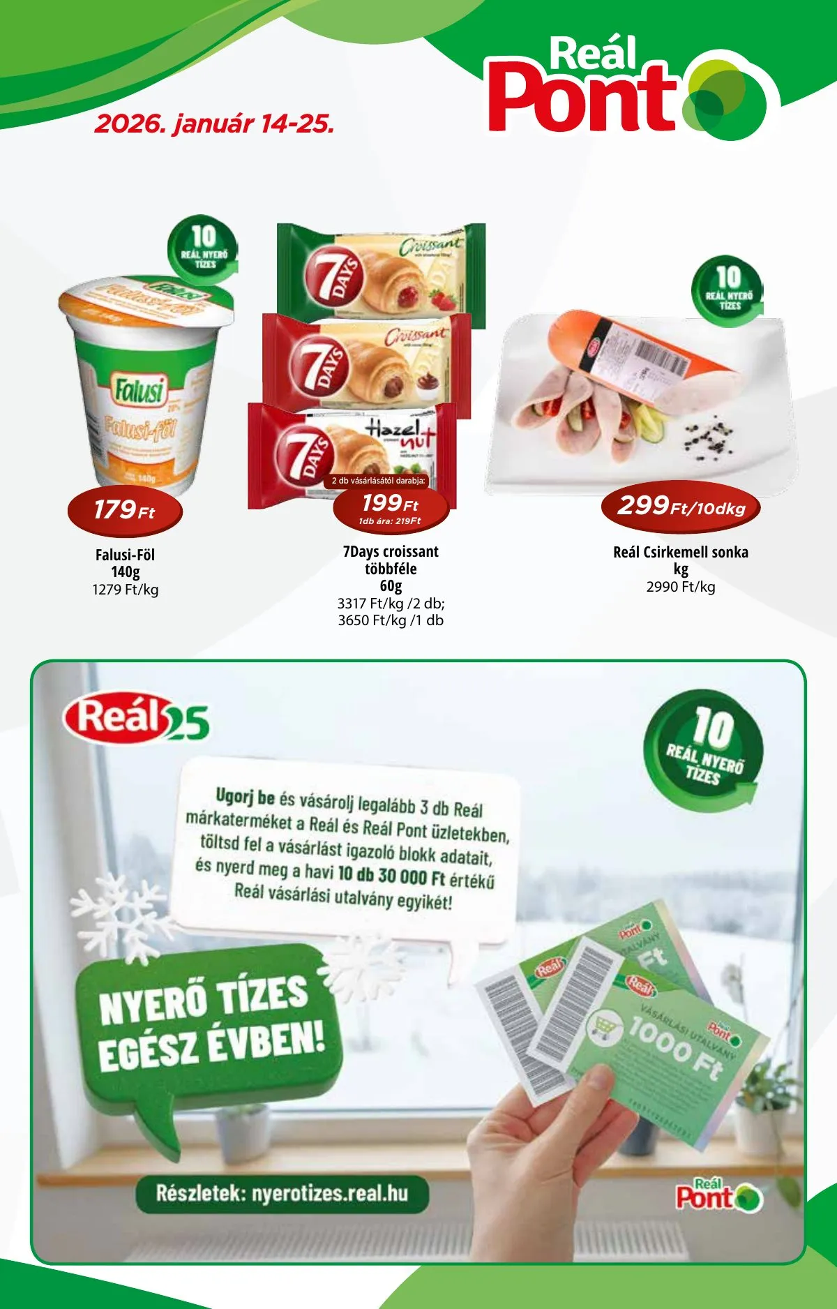 Reál akciós újság Pont 01.14–01.25