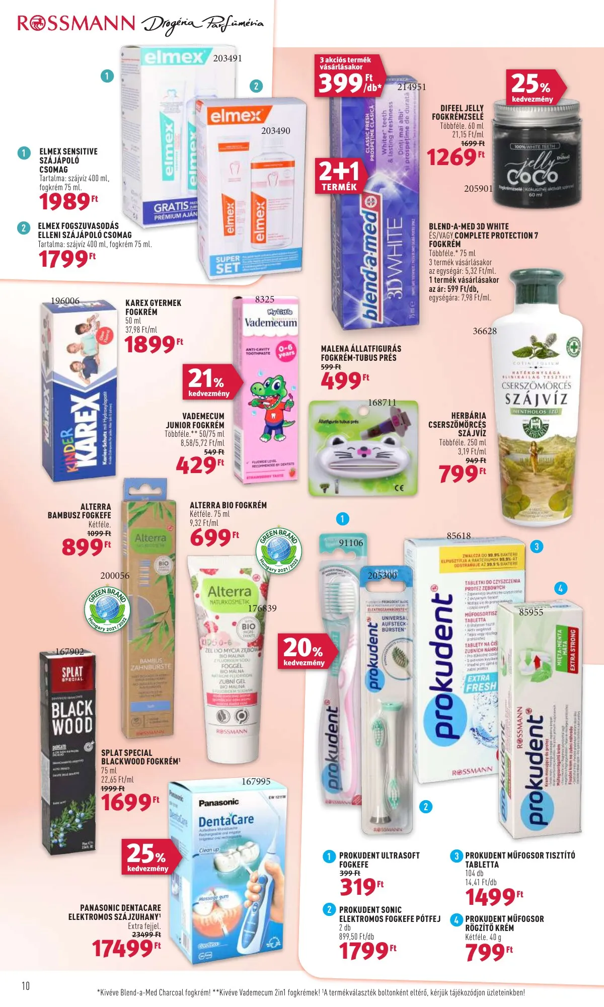 Rossmann akciós újság 03.28–04.01 – 10. oldal