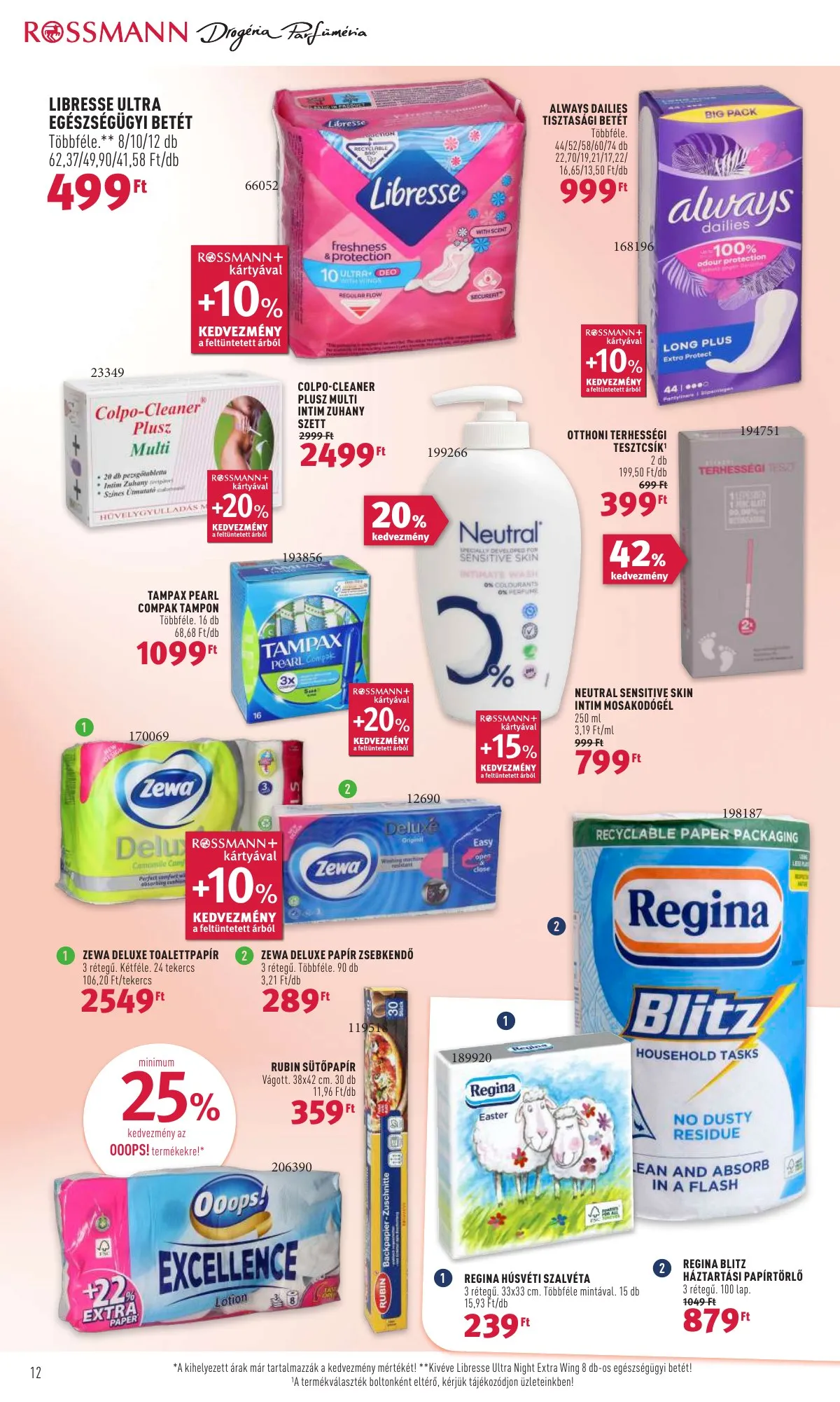 Rossmann akciós újság 03.28–04.01 – 12. oldal
