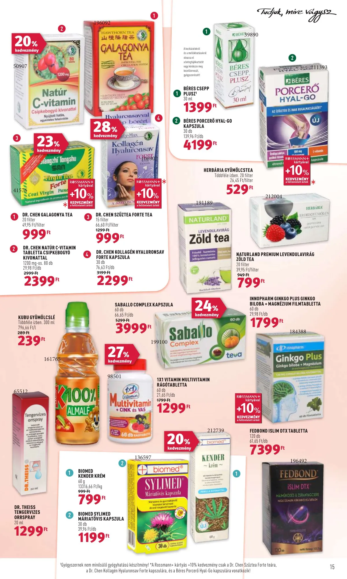 Rossmann akciós újság 03.28–04.01 – 15. oldal