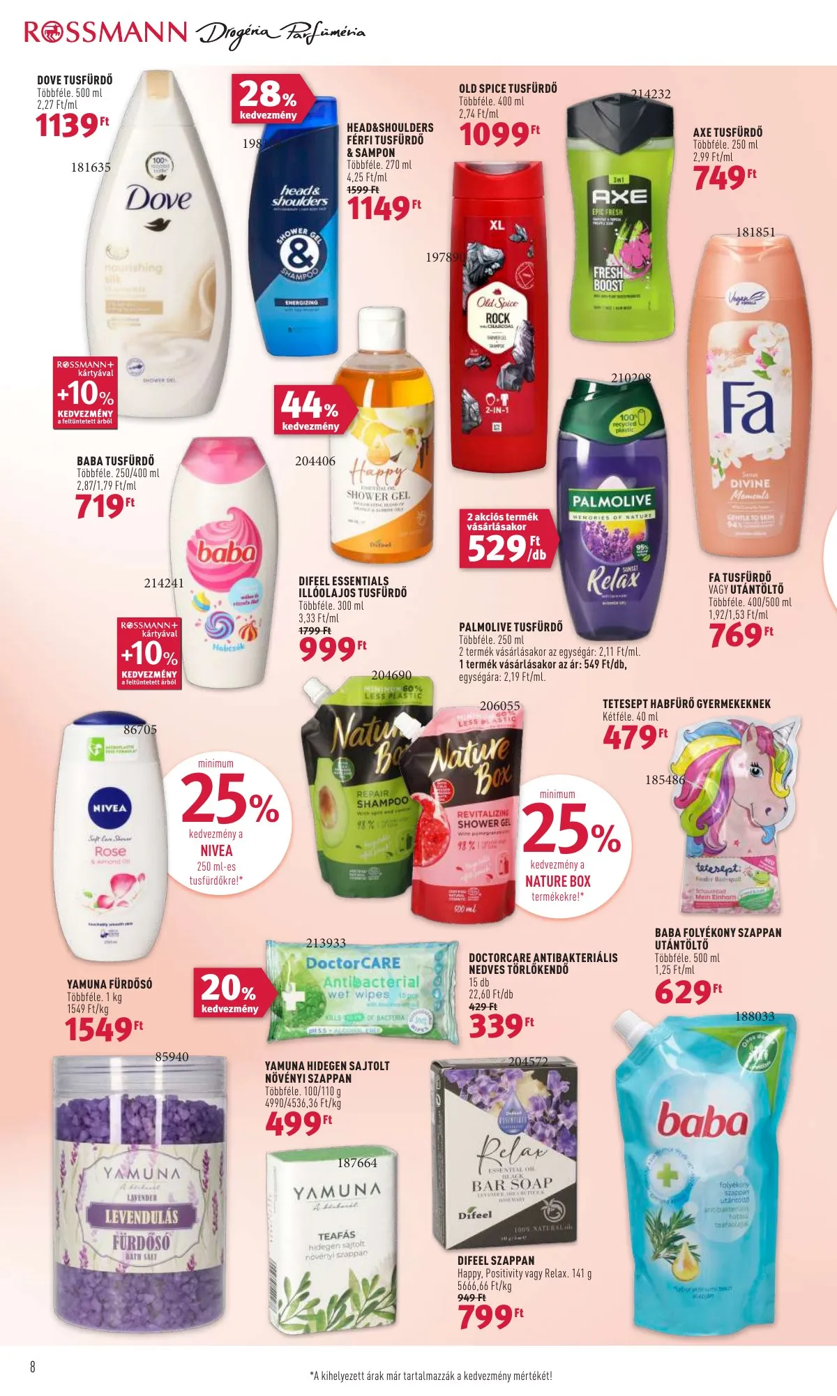 Rossmann akciós újság 03.28–04.01 – 8. oldal
