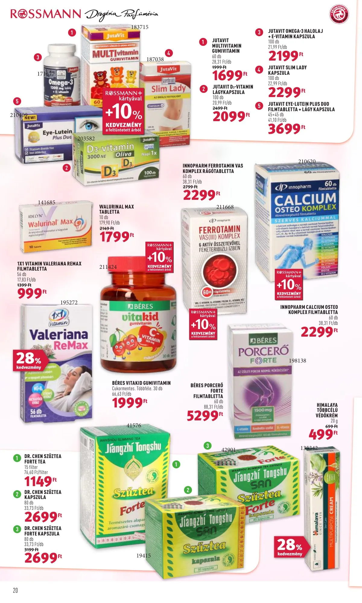 Rossmann akciós újság 04.18–04.29 – 20. oldal