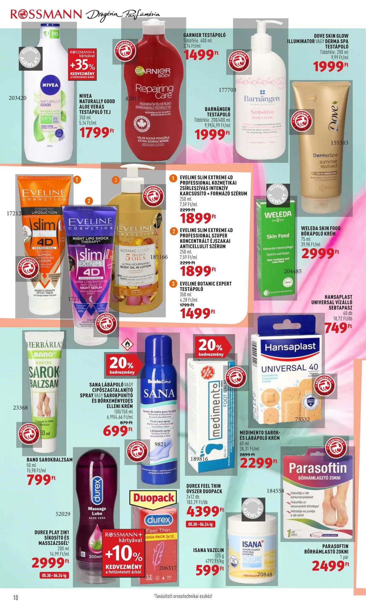 Rossmann akciós újság 06.13–06.24 – 10. oldal