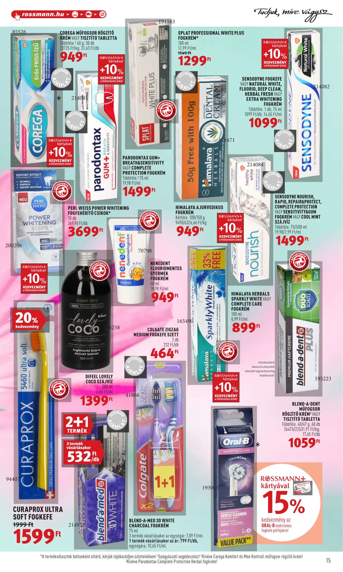 Rossmann akciós újság 06.13–06.24 – 15. oldal