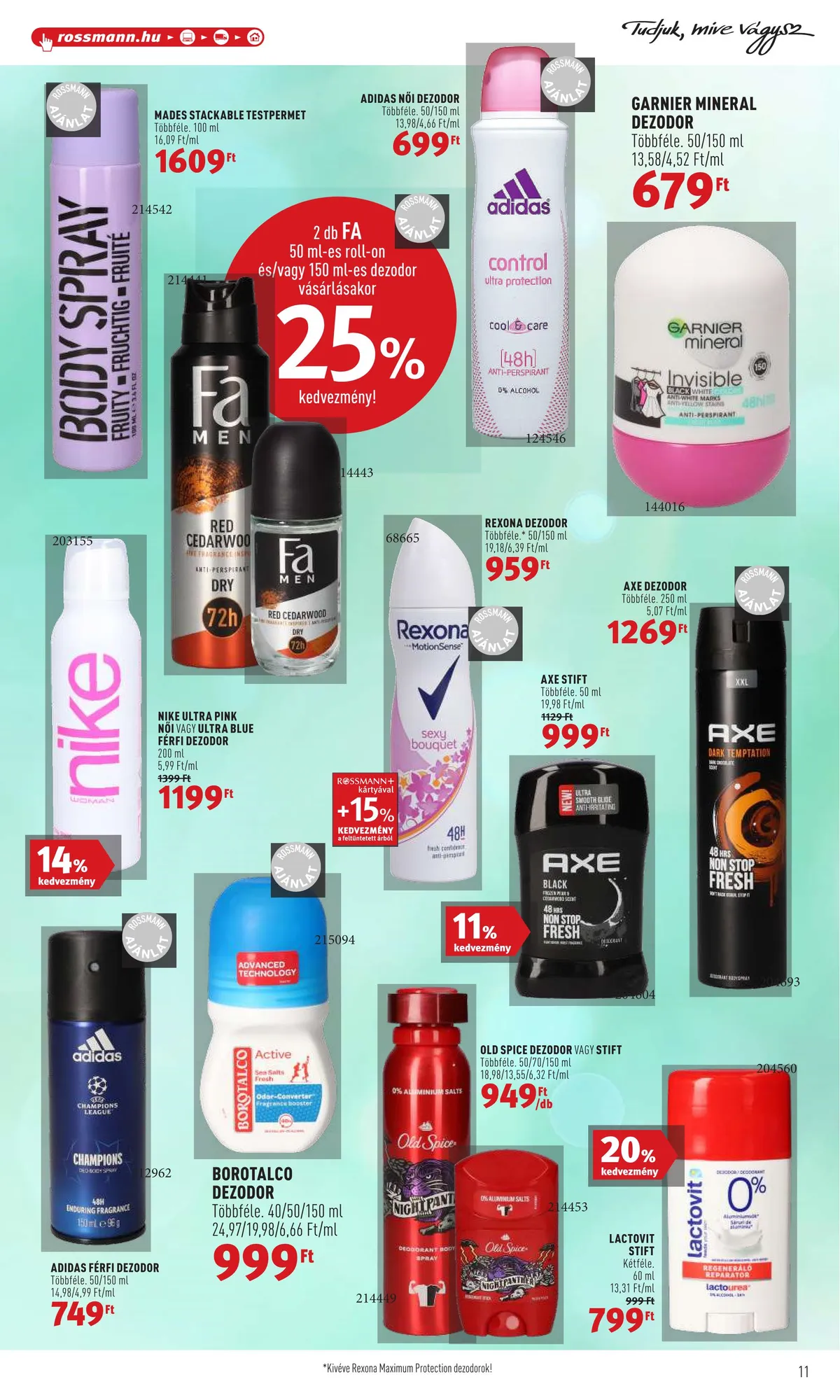 Rossmann akciós újság 06.27–07.06 – 11. oldal