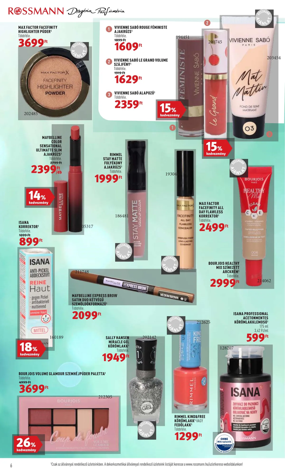 Rossmann akciós újság 06.27–07.06 – 6. oldal