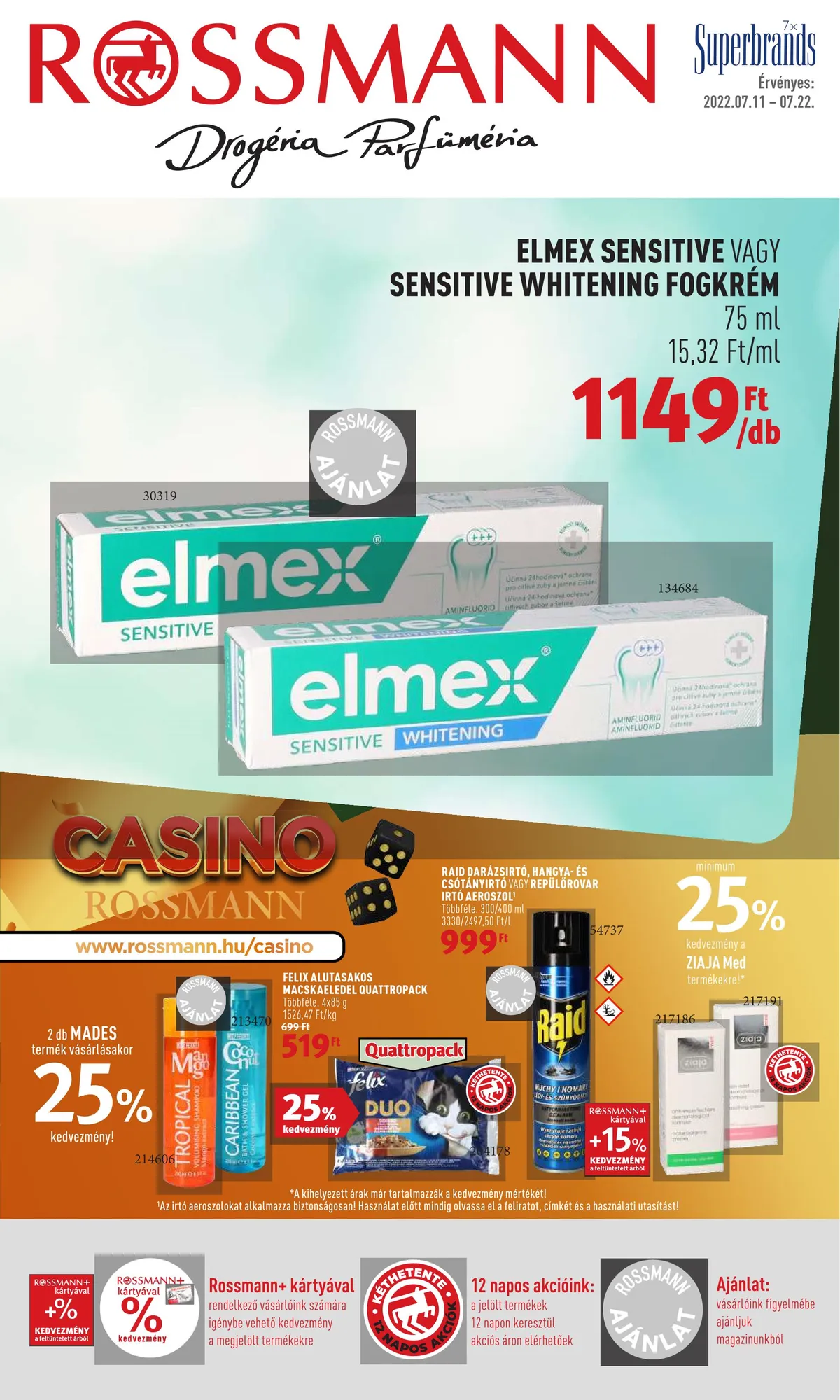 Rossmann akciós újság 07.11–07.22