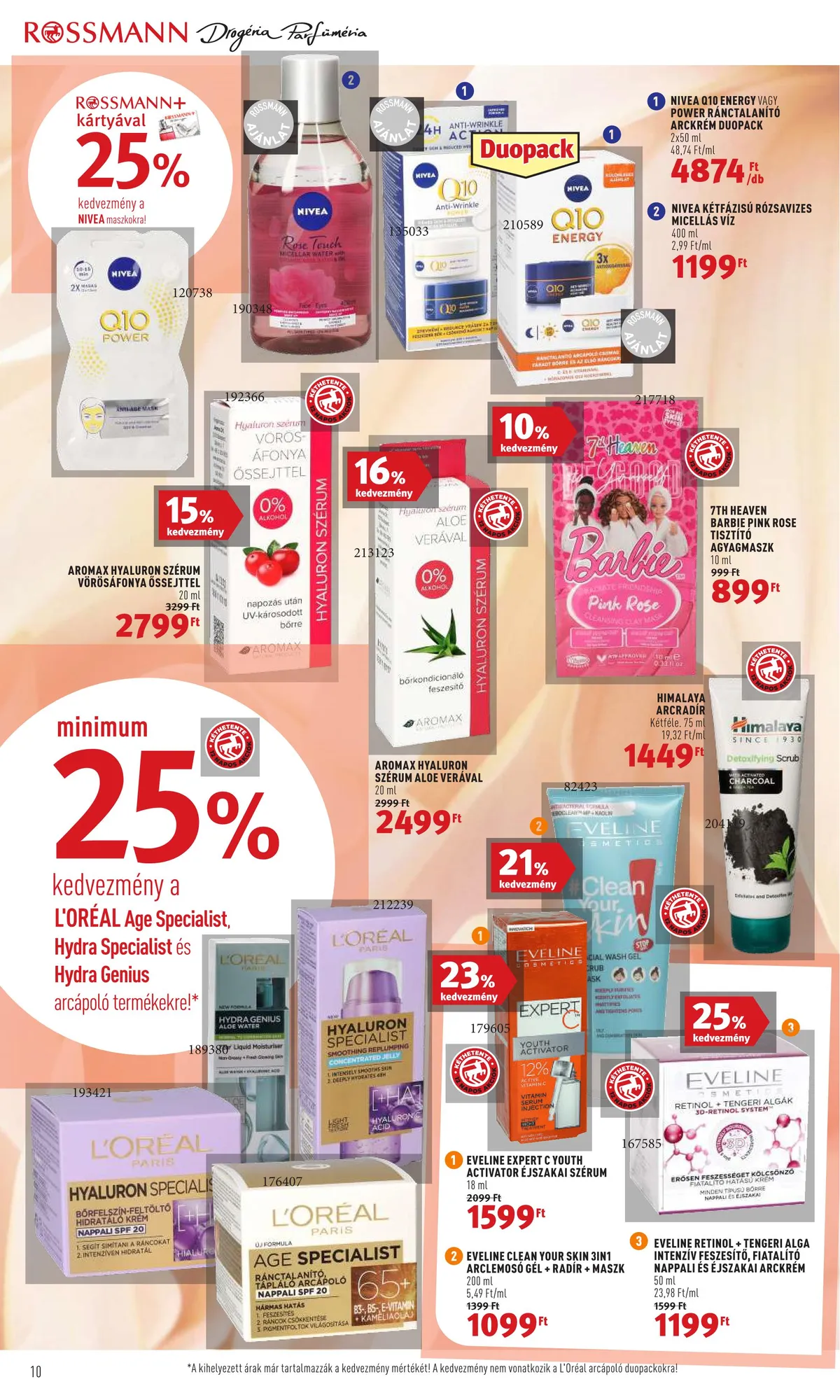 Rossmann akciós újság 07.11–07.22 – 10. oldal