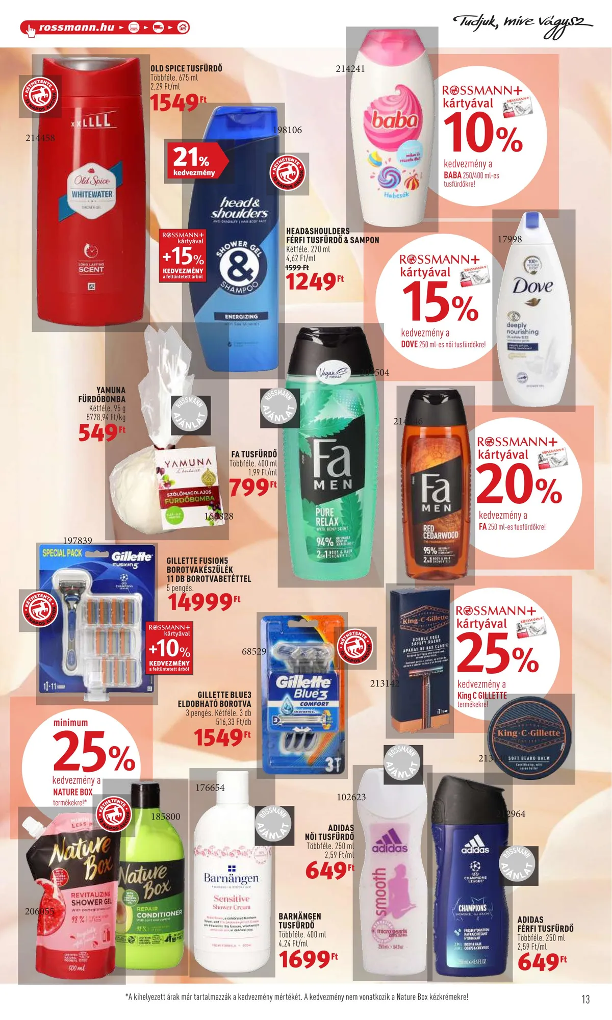 Rossmann akciós újság 07.11–07.22 – 13. oldal