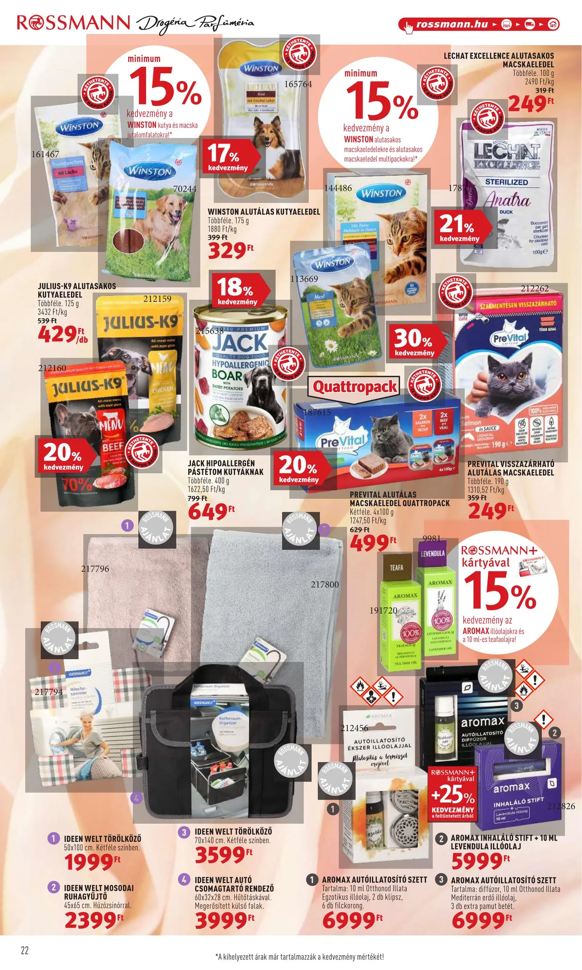 Rossmann akciós újság 07.11–07.22 – 22. oldal