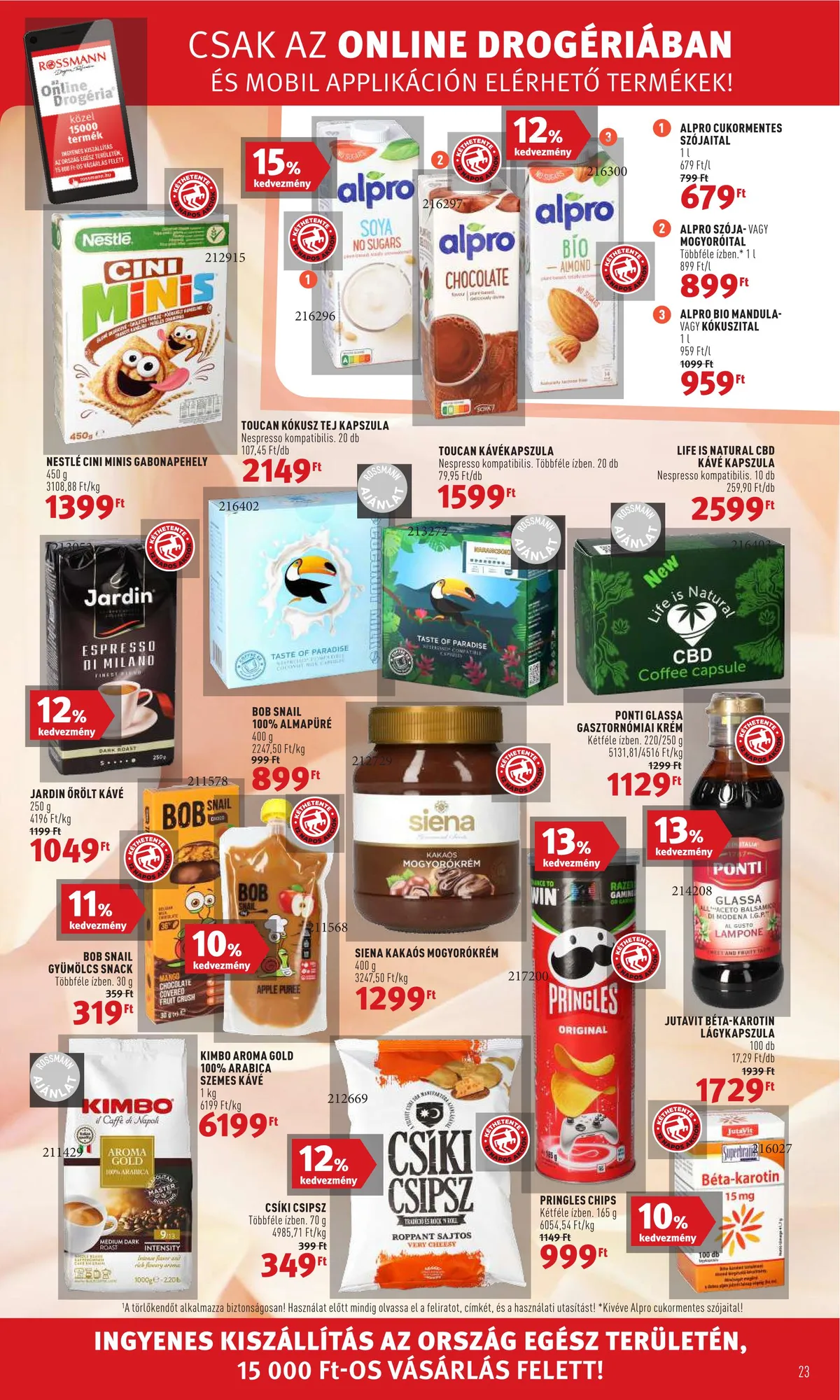 Rossmann akciós újság 07.11–07.22 – 23. oldal