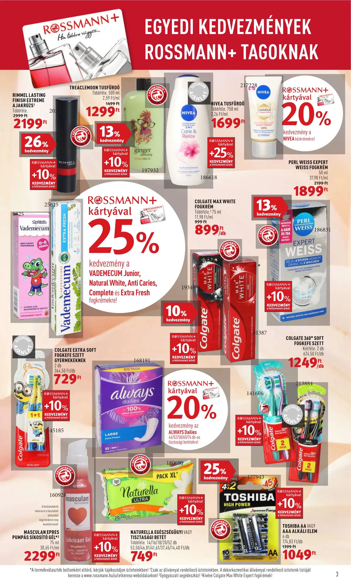 Rossmann akciós újság 07.11–07.22 – 3. oldal