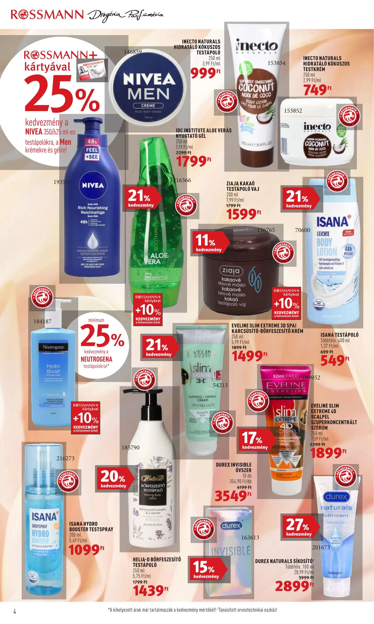 Rossmann akciós újság 07.11–07.22 – 4. oldal