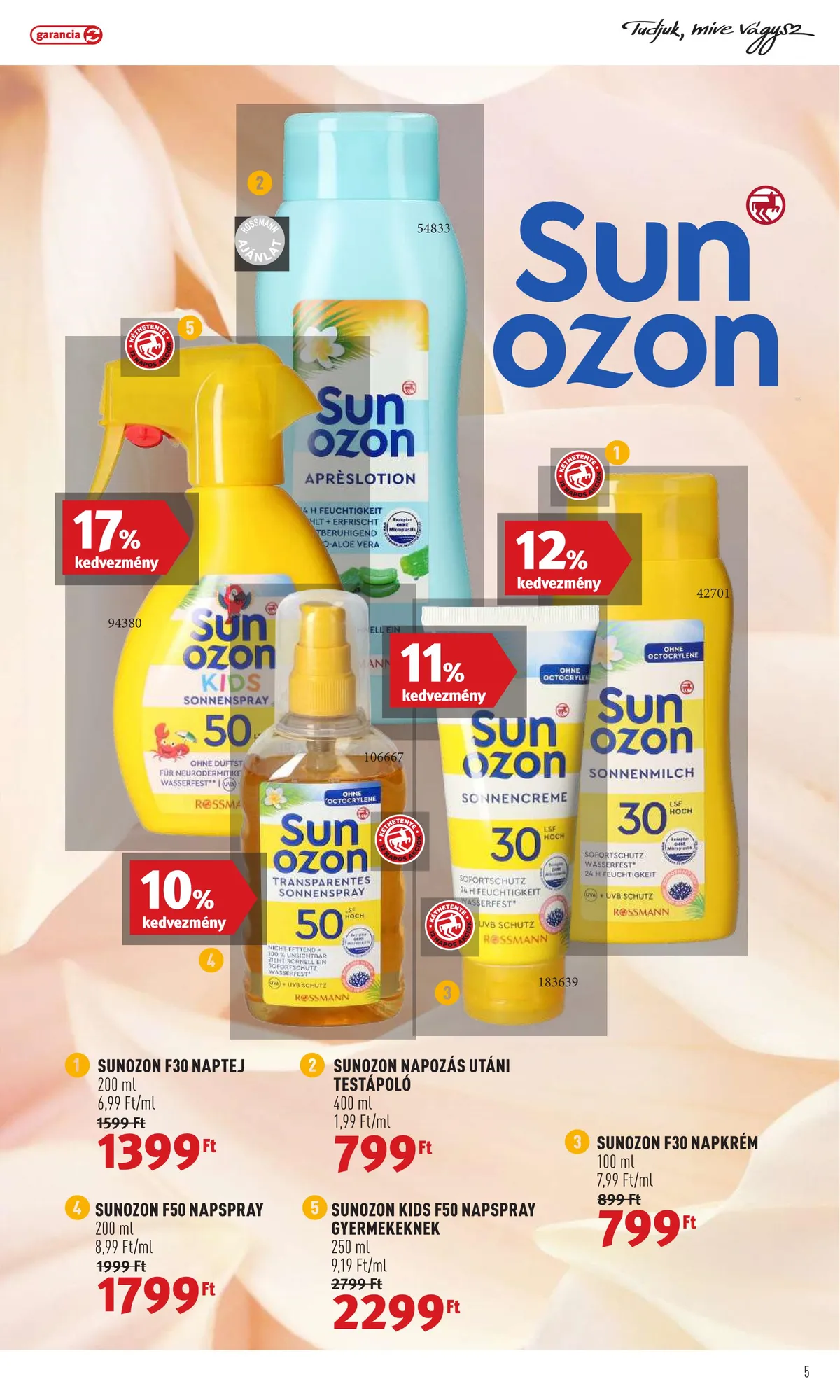 Rossmann akciós újság 07.11–07.22 – 5. oldal