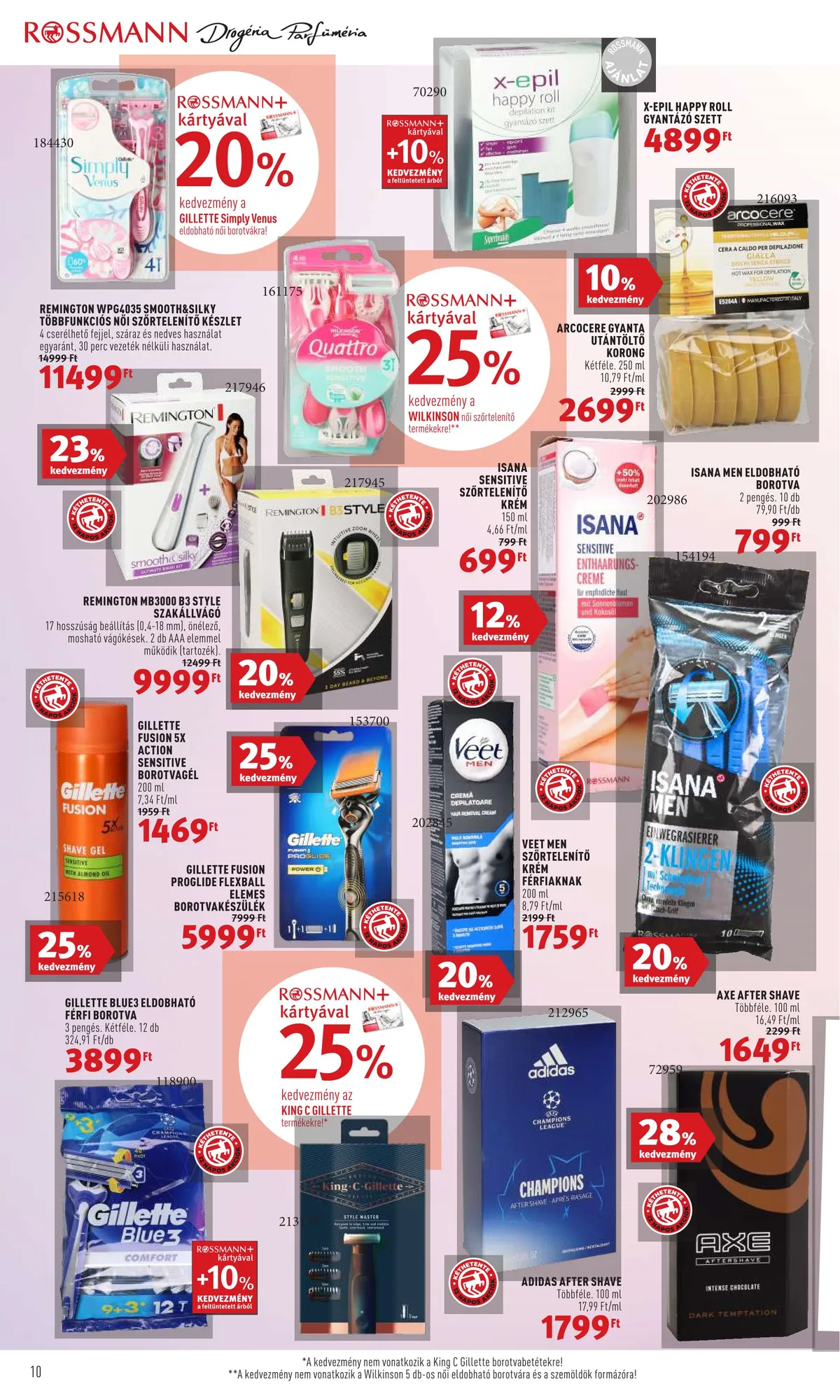 Rossmann akciós újság 07.25–08.05 – 10. oldal