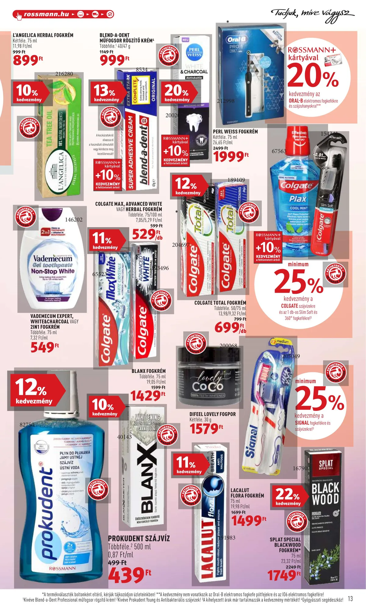 Rossmann akciós újság 07.25–08.05 – 13. oldal