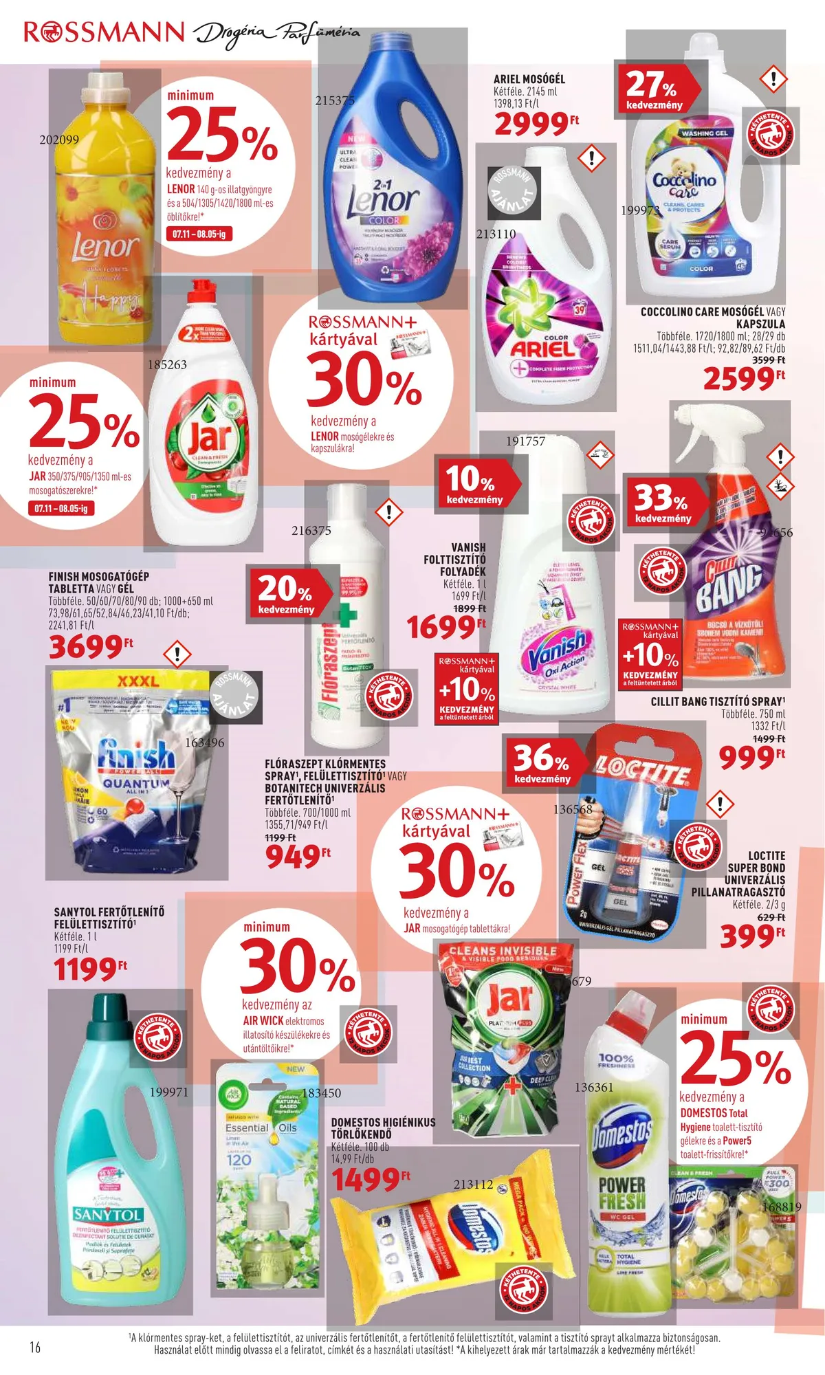 Rossmann akciós újság 07.25–08.05 – 16. oldal