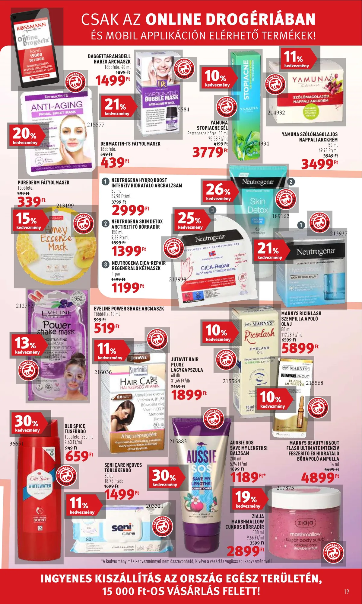 Rossmann akciós újság 07.25–08.05 – 19. oldal