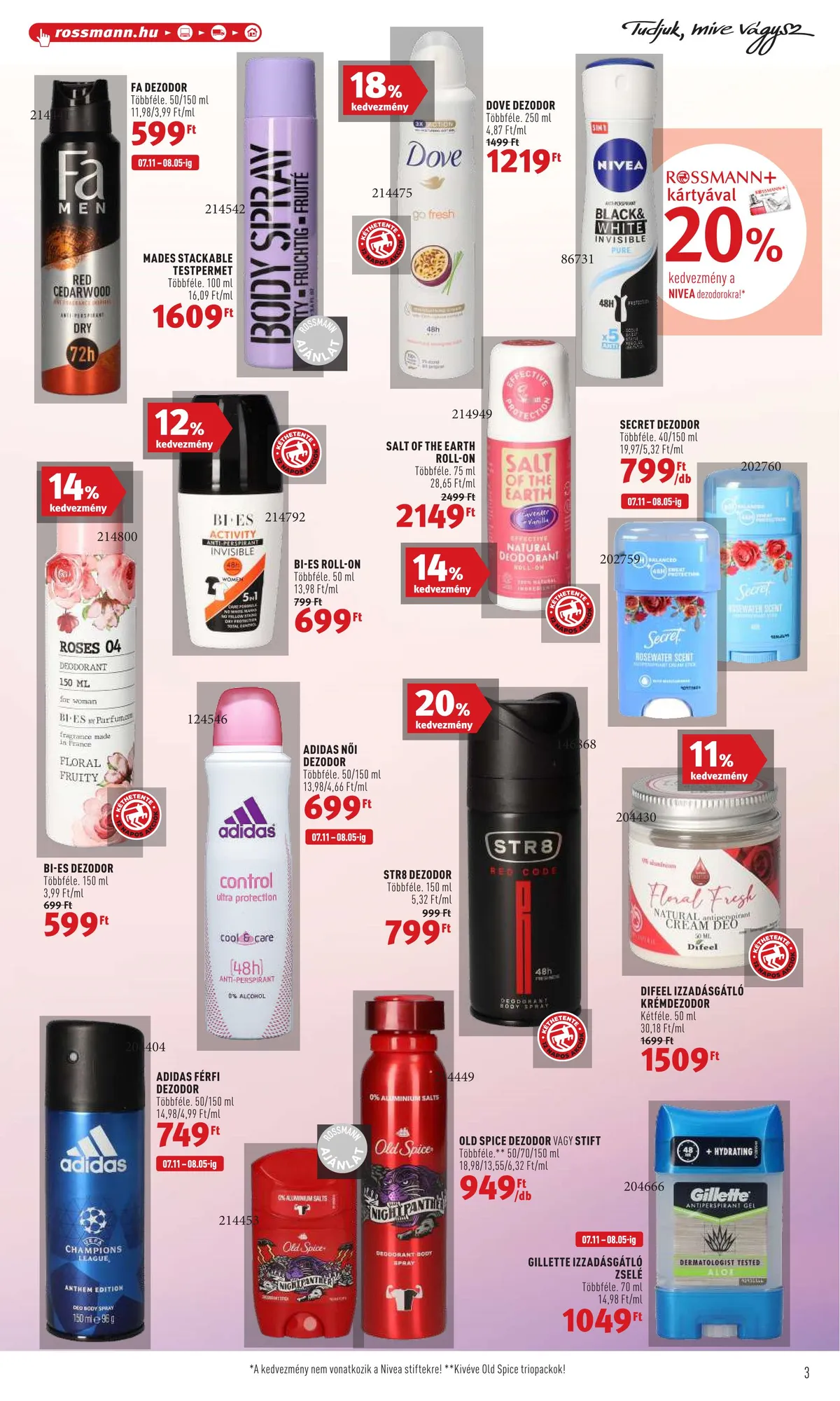 Rossmann akciós újság 07.25–08.05 – 3. oldal