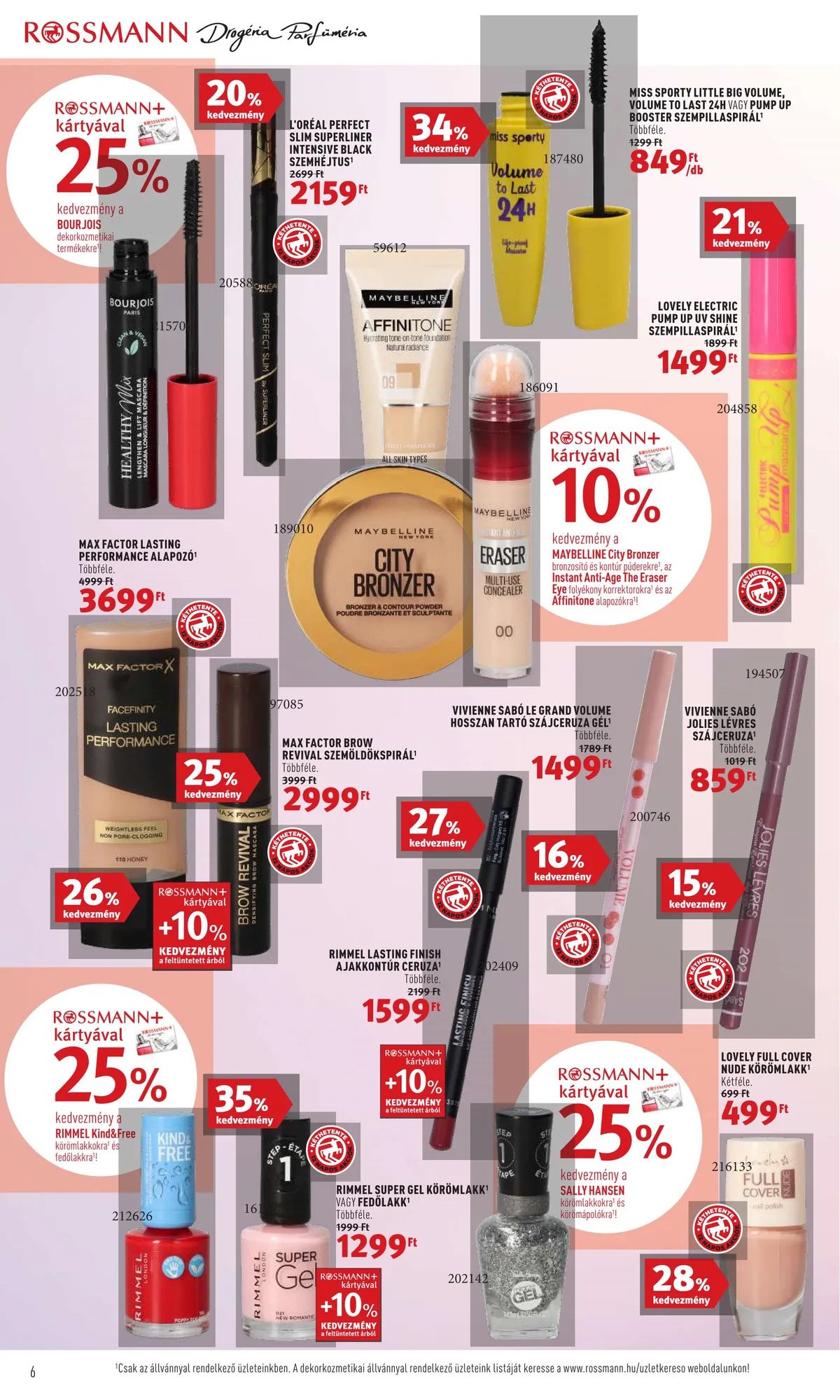 Rossmann akciós újság 07.25–08.05 – 6. oldal