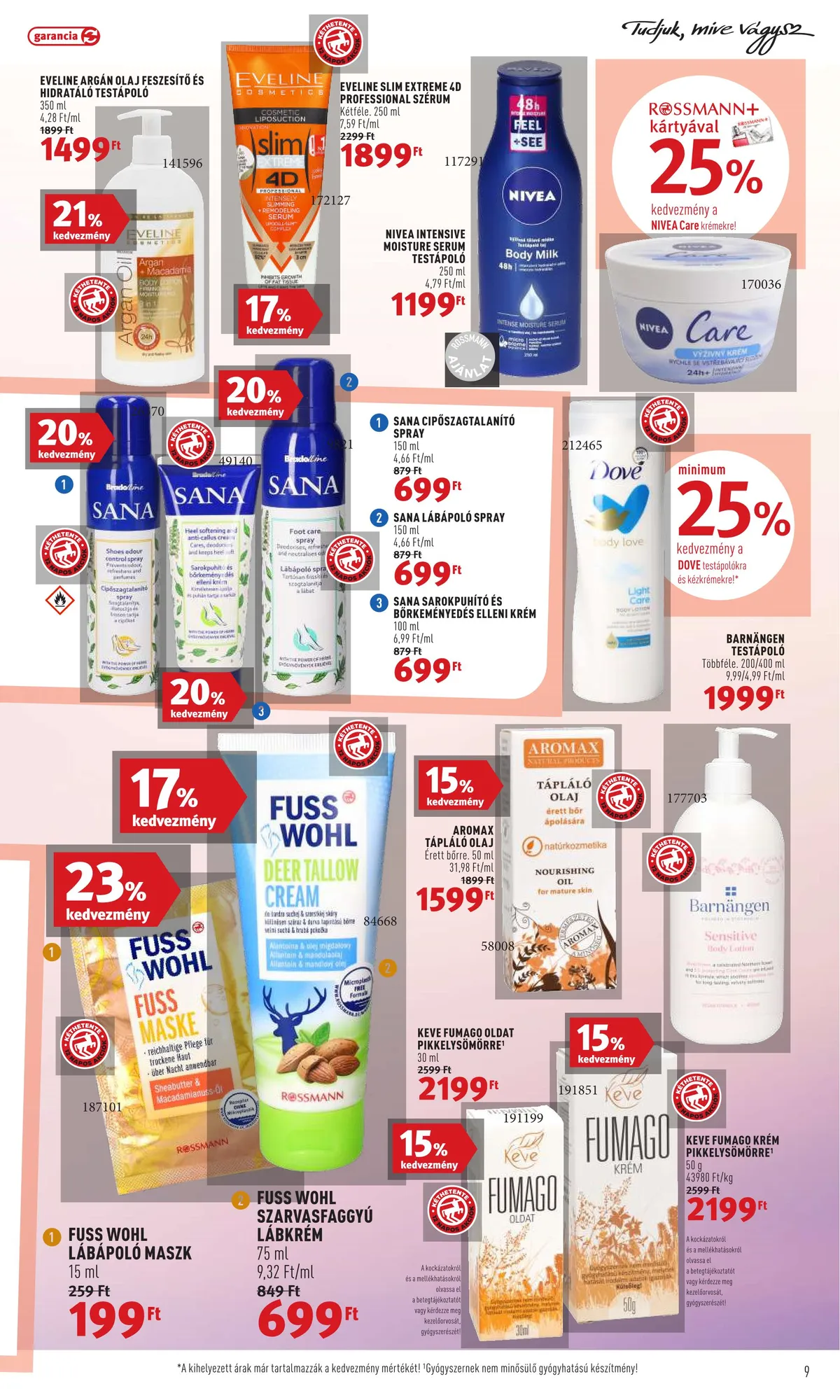 Rossmann akciós újság 07.25–08.05 – 9. oldal