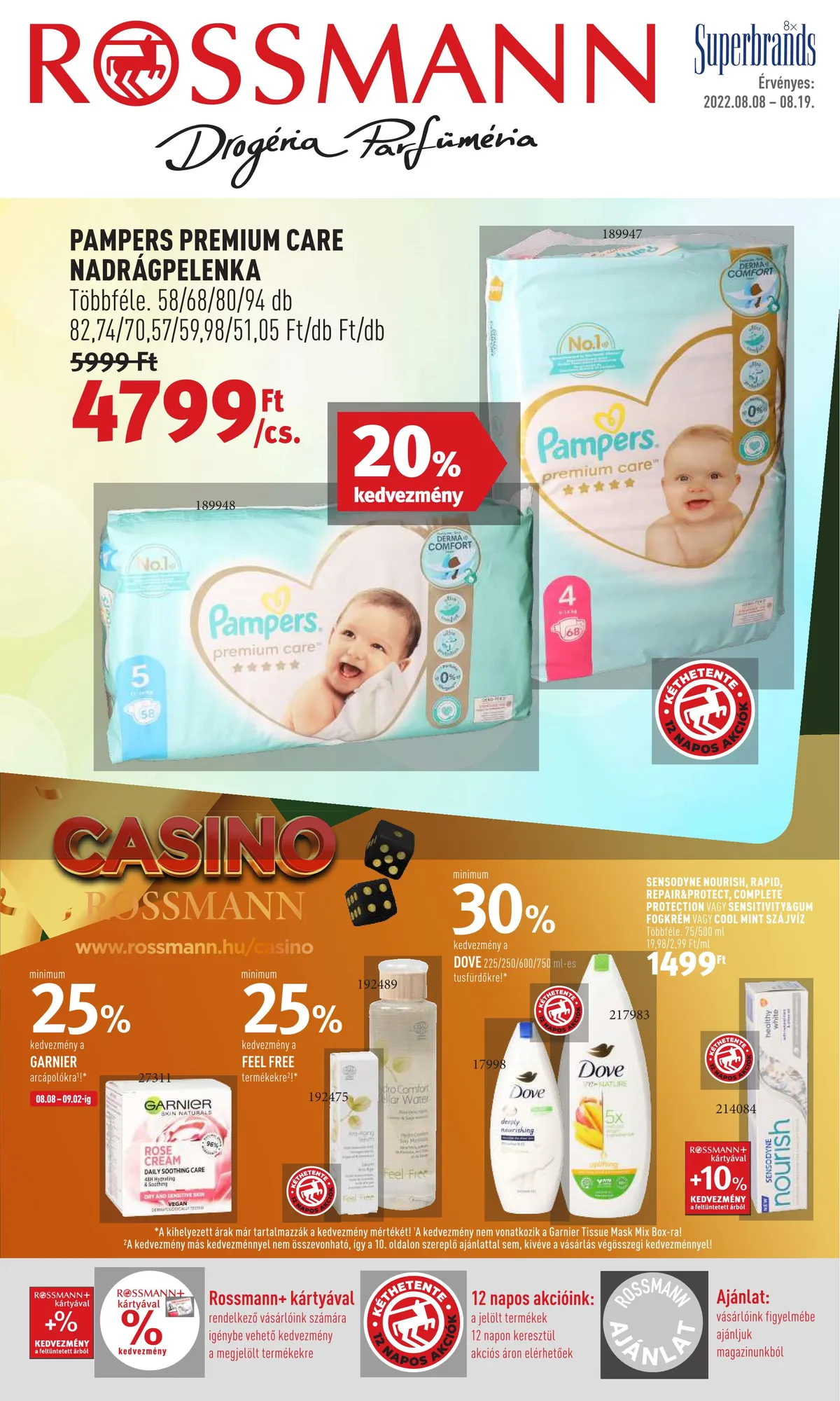 Rossmann akciós újság 08.08–08.19