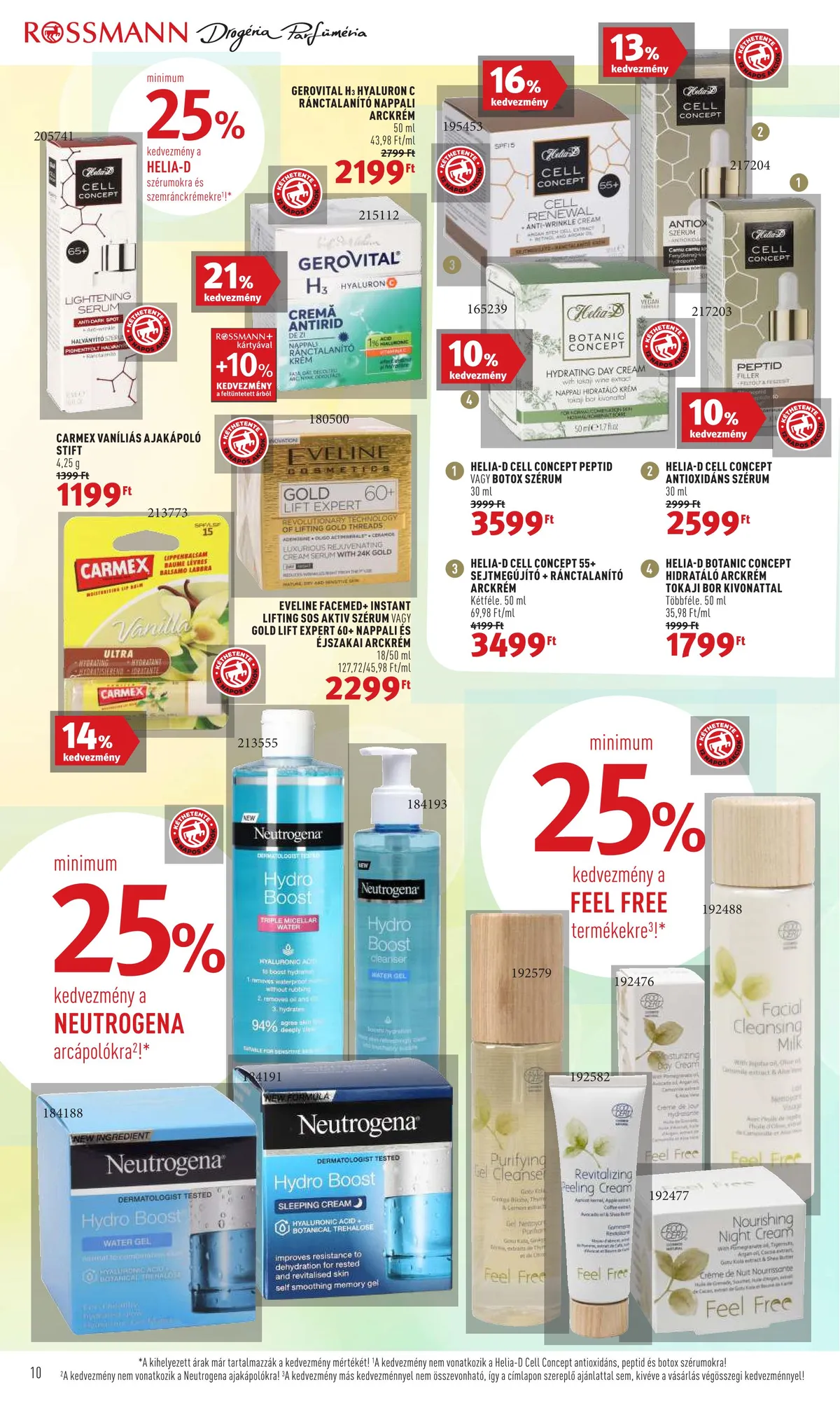 Rossmann akciós újság 08.08–08.19 – 10. oldal