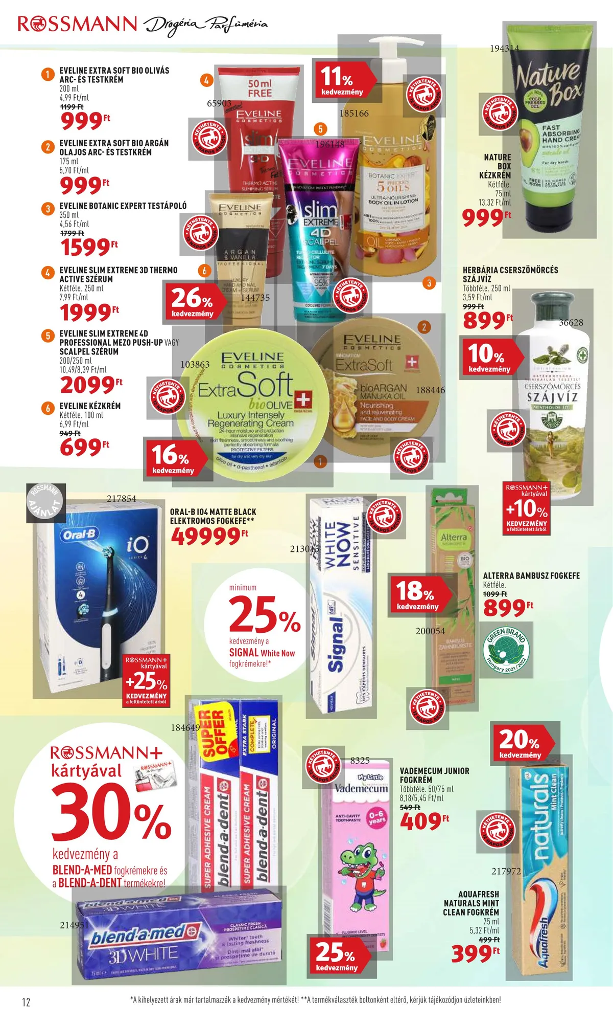 Rossmann akciós újság 08.08–08.19 – 12. oldal