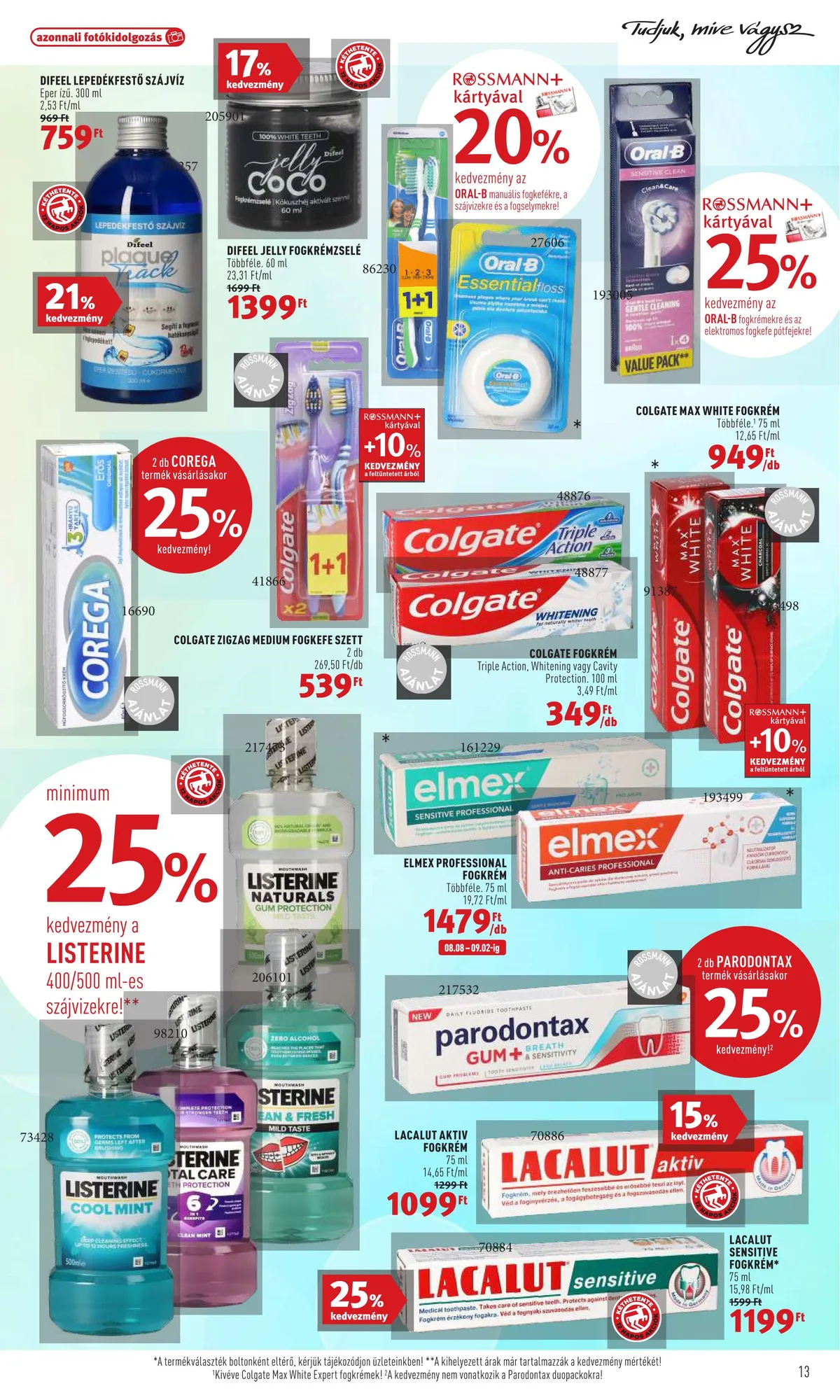 Rossmann akciós újság 08.08–08.19 – 13. oldal
