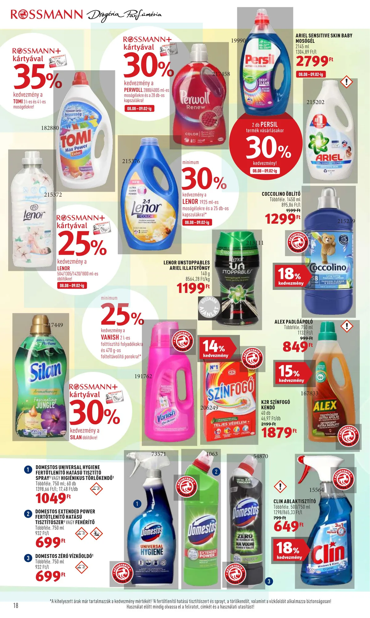 Rossmann akciós újság 08.08–08.19 – 18. oldal